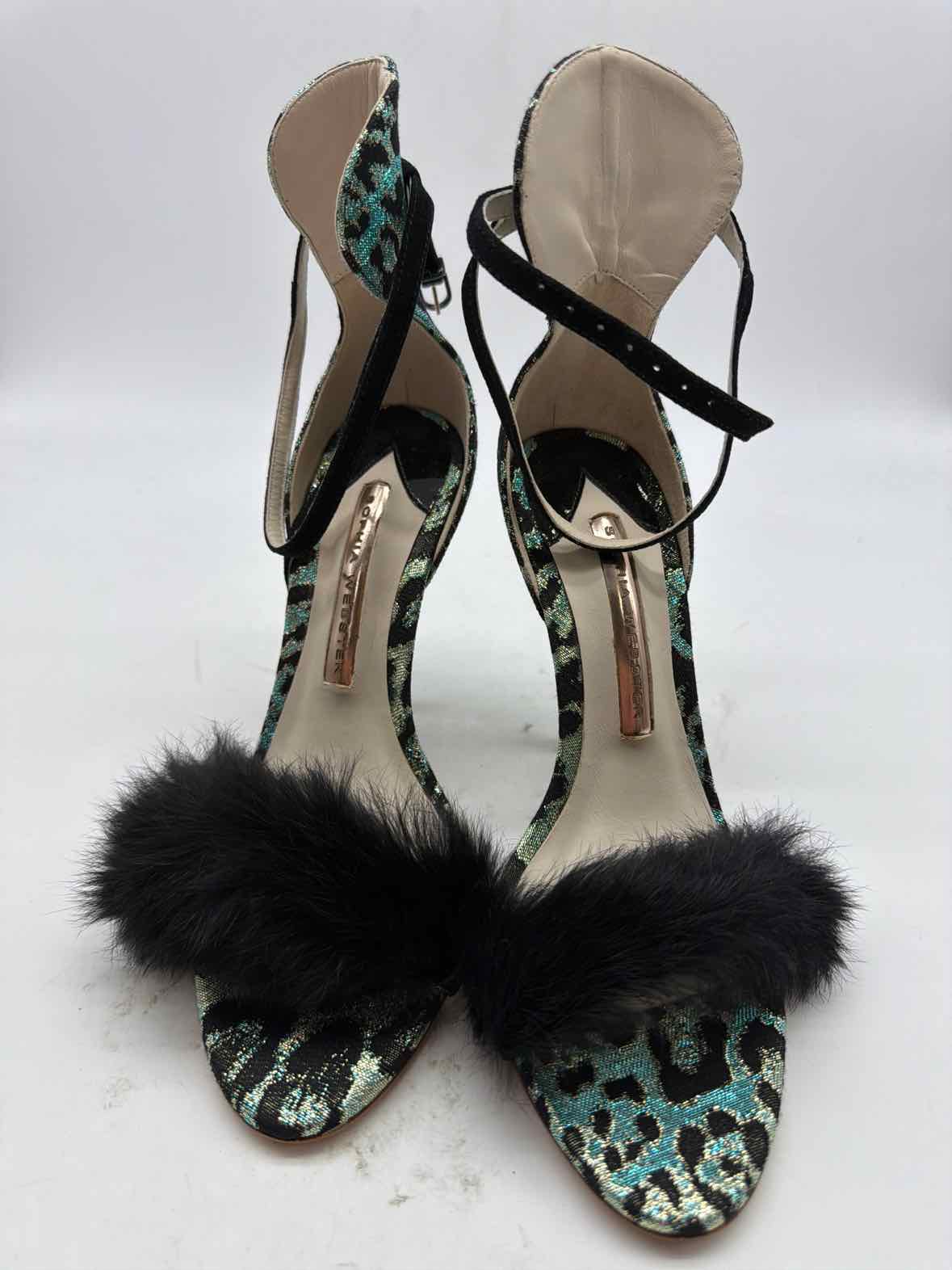 Pre-Owned Sophia Webster Black Size 6 Ankle Strap Heels | True Fashionistas.