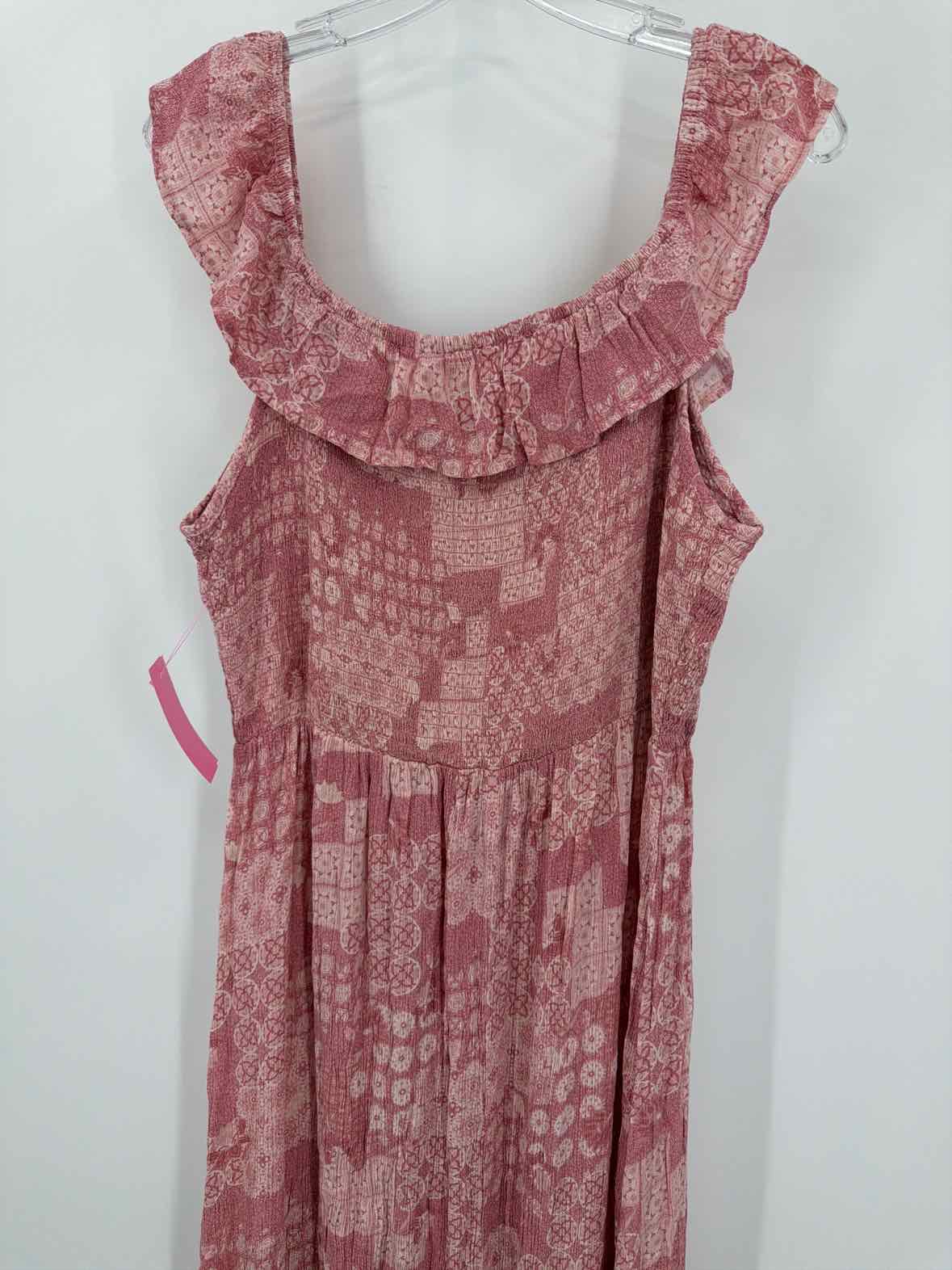 Pre-Owned Wonderly Pink Size XL Long Sleeveless Dress | True Fashionistas.