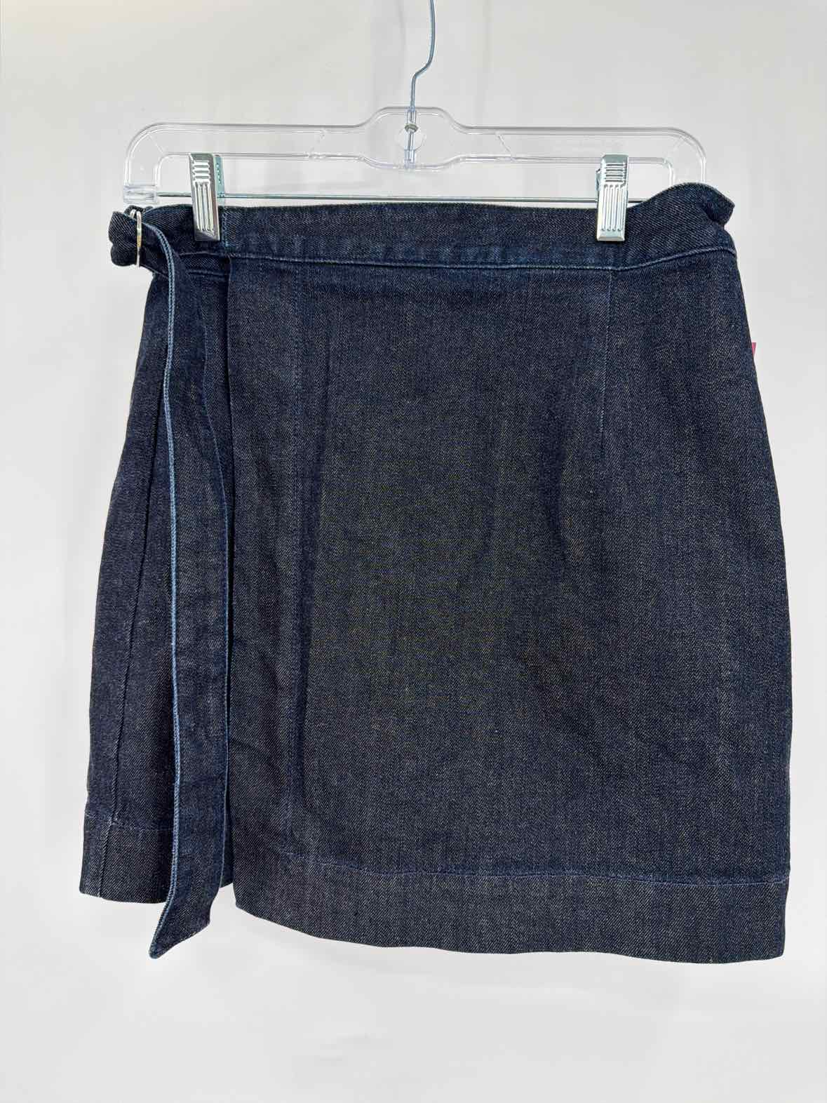 Pre-Owned AG Blue Size Medium Denim Wrap Mini Skirt | True Fashionistas.