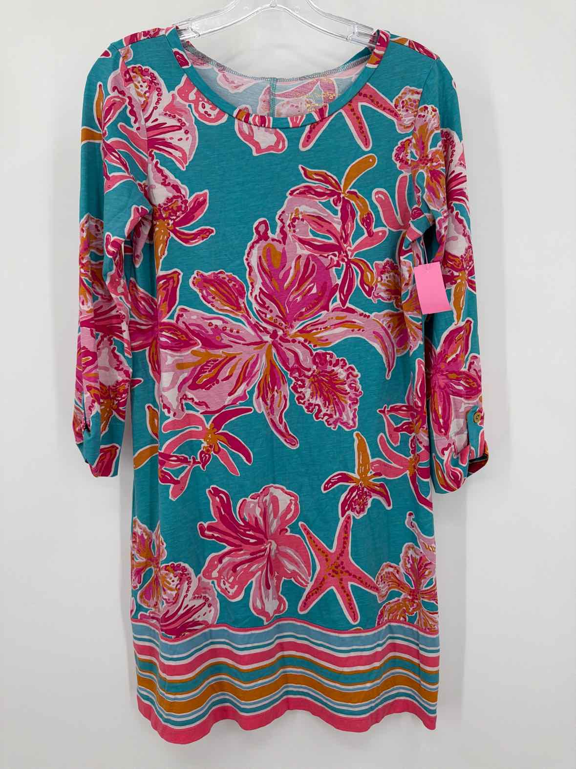Pre-Owned Lilly Pulitzer Blue Size Small Short Long Sleeve Dress | True Fashionistas.