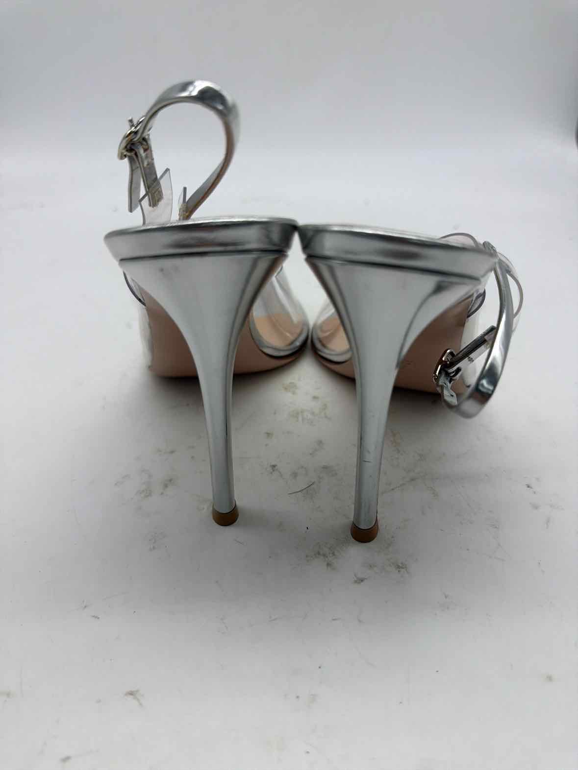 Pre-Owned Gianvito Rossi Clear Size 39 Slingback Heels | True Fashionistas.