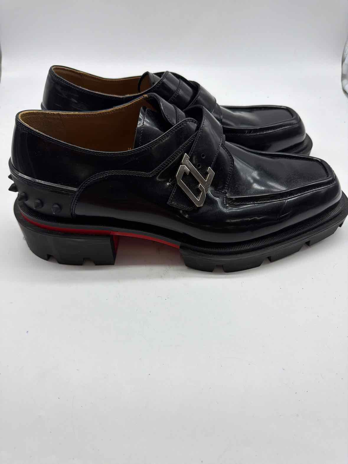 Pre-Owned Christian Louboutin Black 43 Loafer Men's Slip On | True Fashionistas.