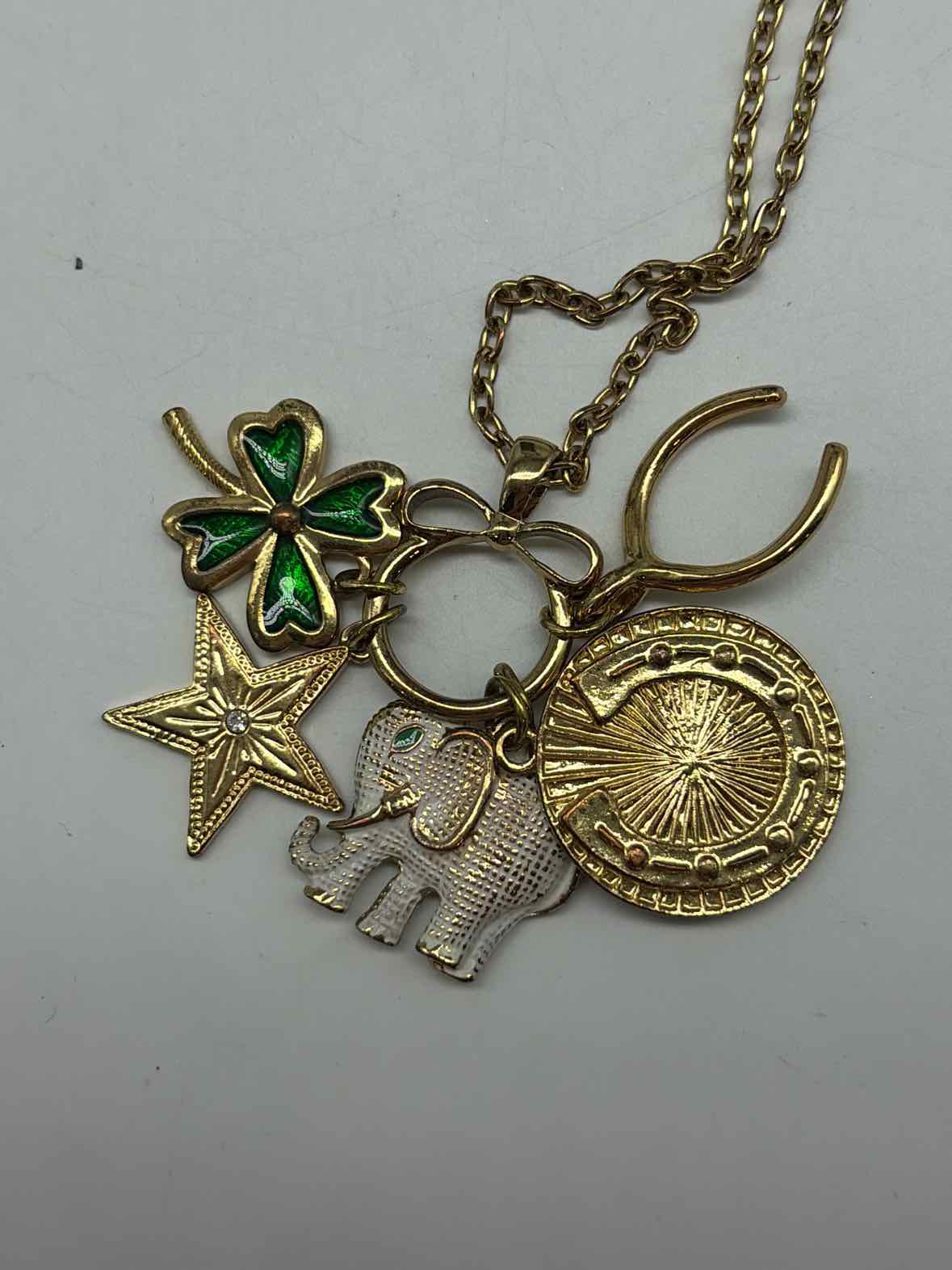 Lilly Pulitzer Gold Luck Charm Necklace | True Fashionistas.