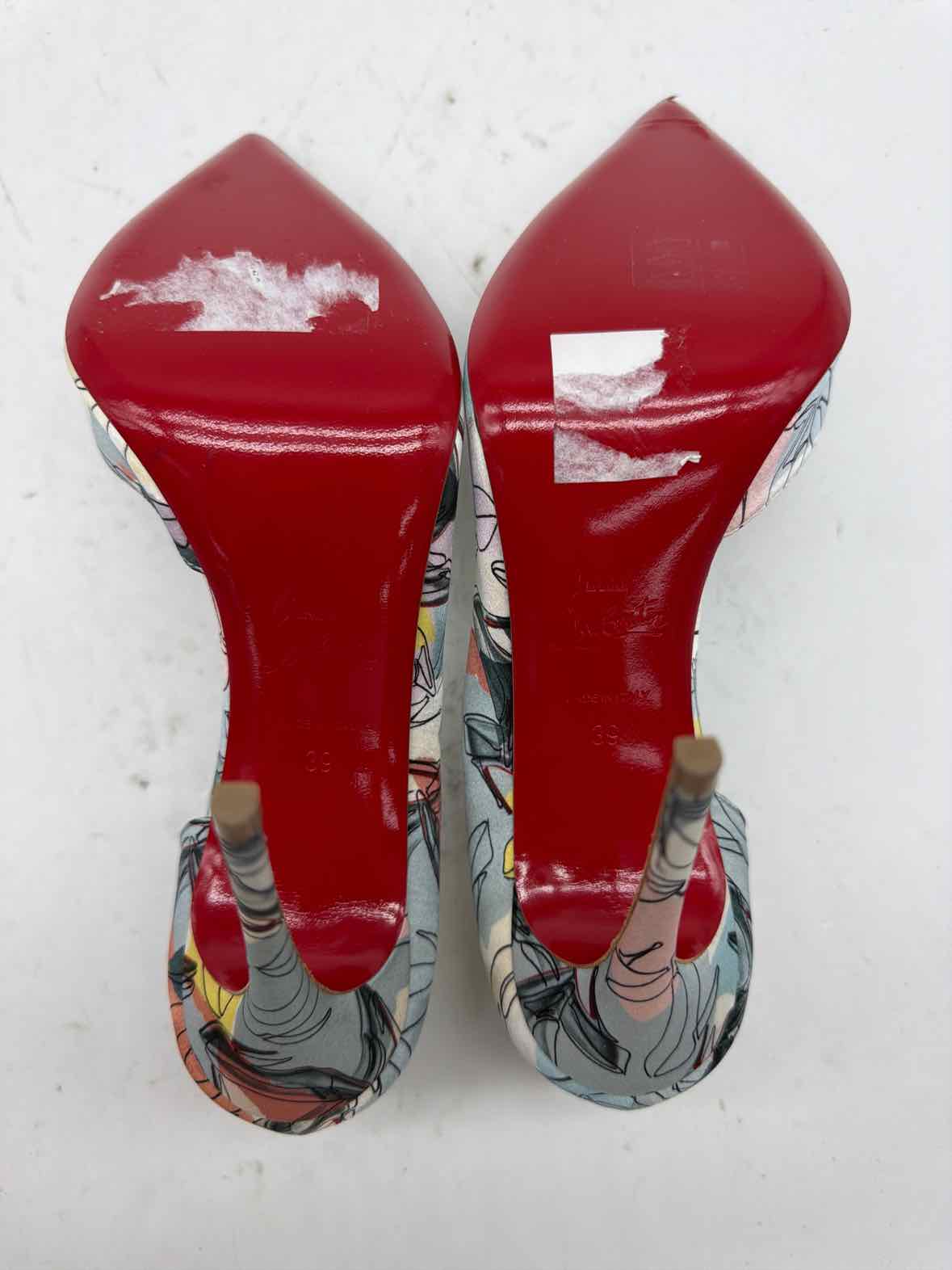Pre-Owned Christian Louboutin Blue Size 9 Iriza 100 d'Orsay Pump Heels | True Fashionistas.