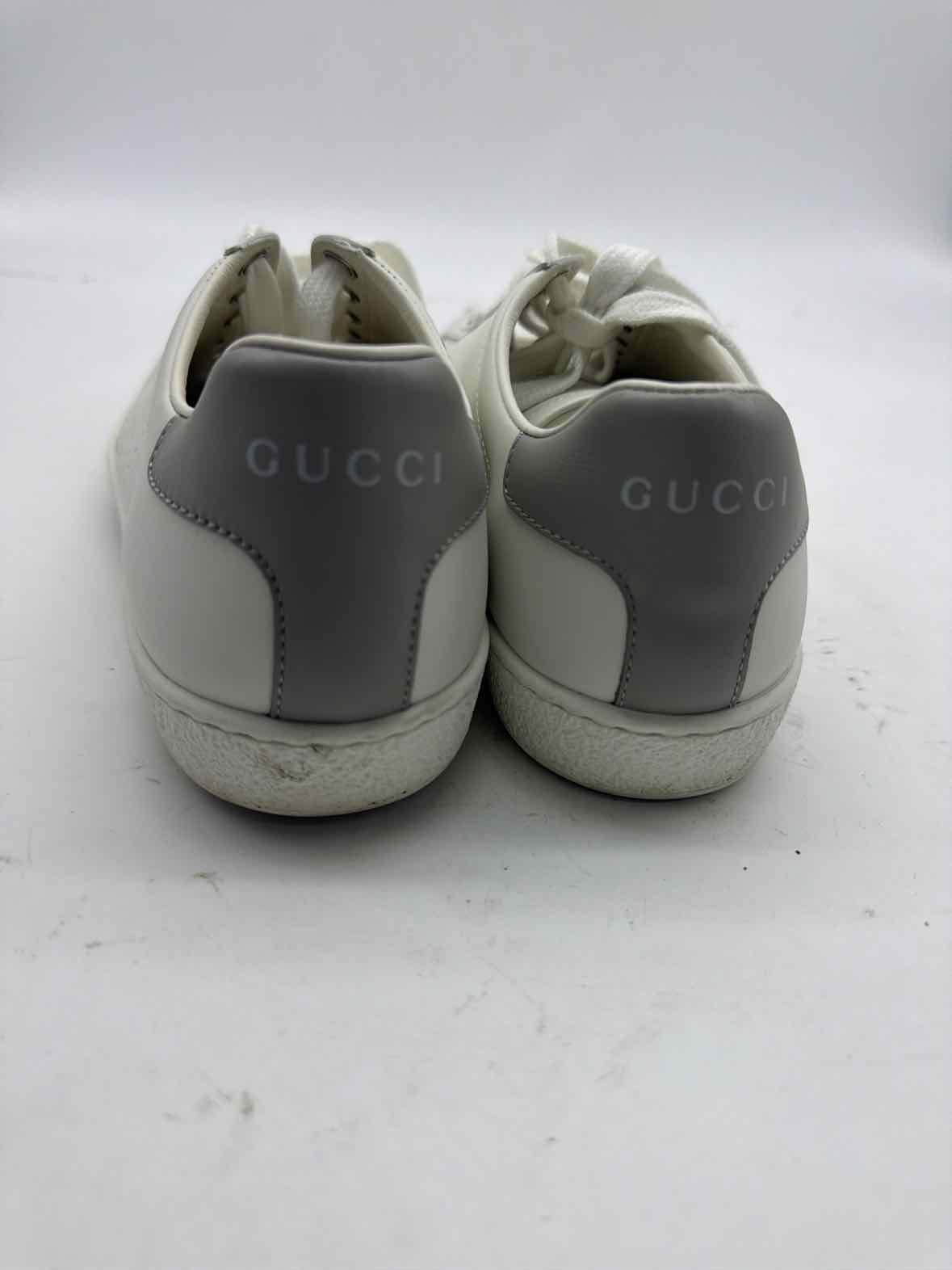 Pre-Owned Gucci White Size 4.5 Fashion Sneaker Athletic Shoes | True Fashionistas.