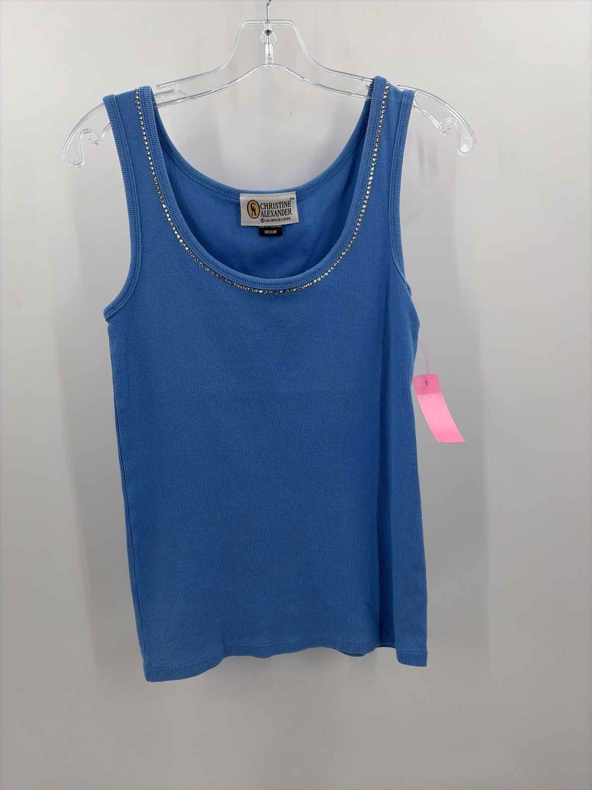 Christine Alexander Blue Size Medium Tank Top | True Fashionistas.