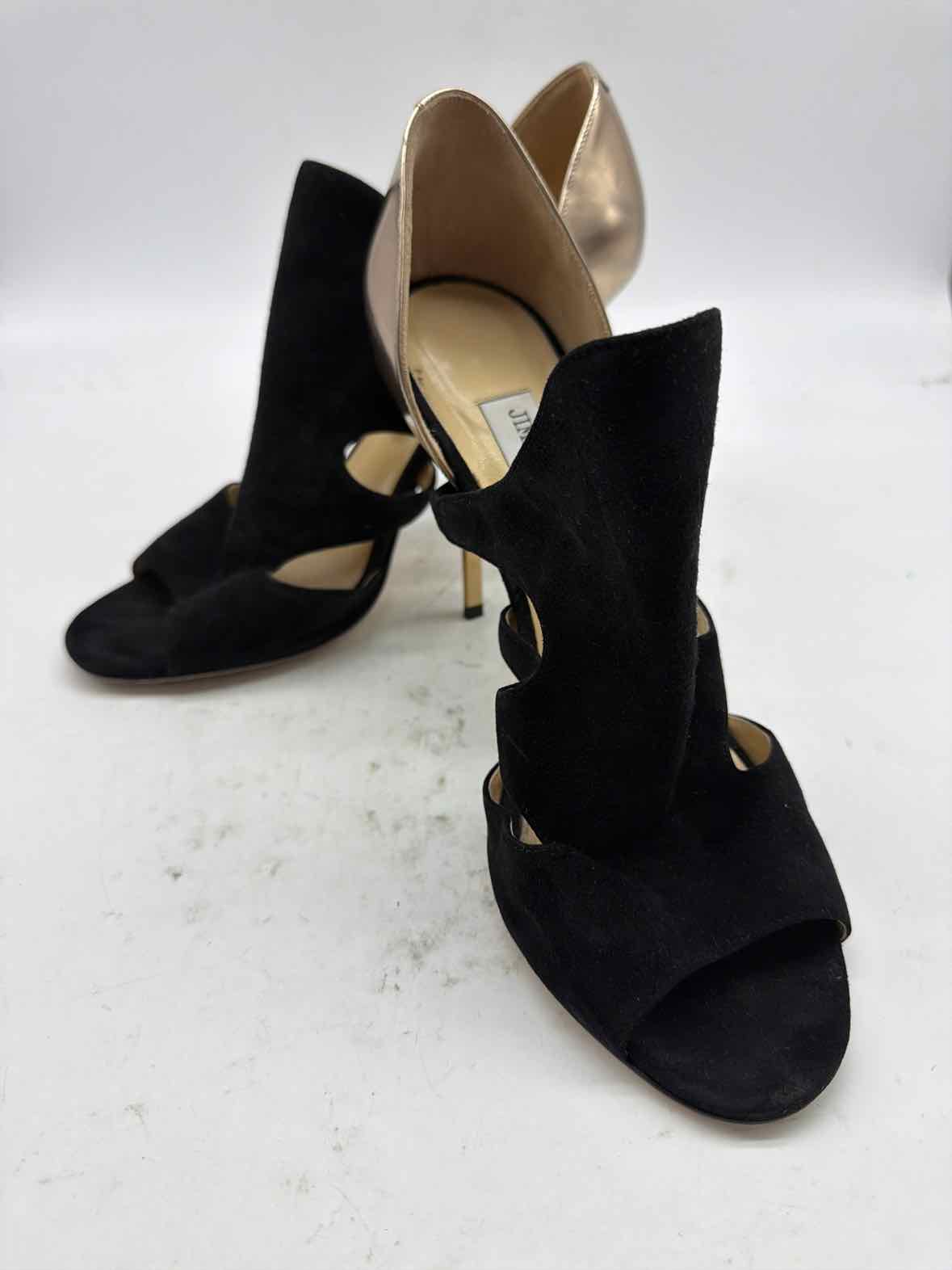 Pre-Owned Jimmy Choo Black Size 12 Strappy Heels | True Fashionistas.