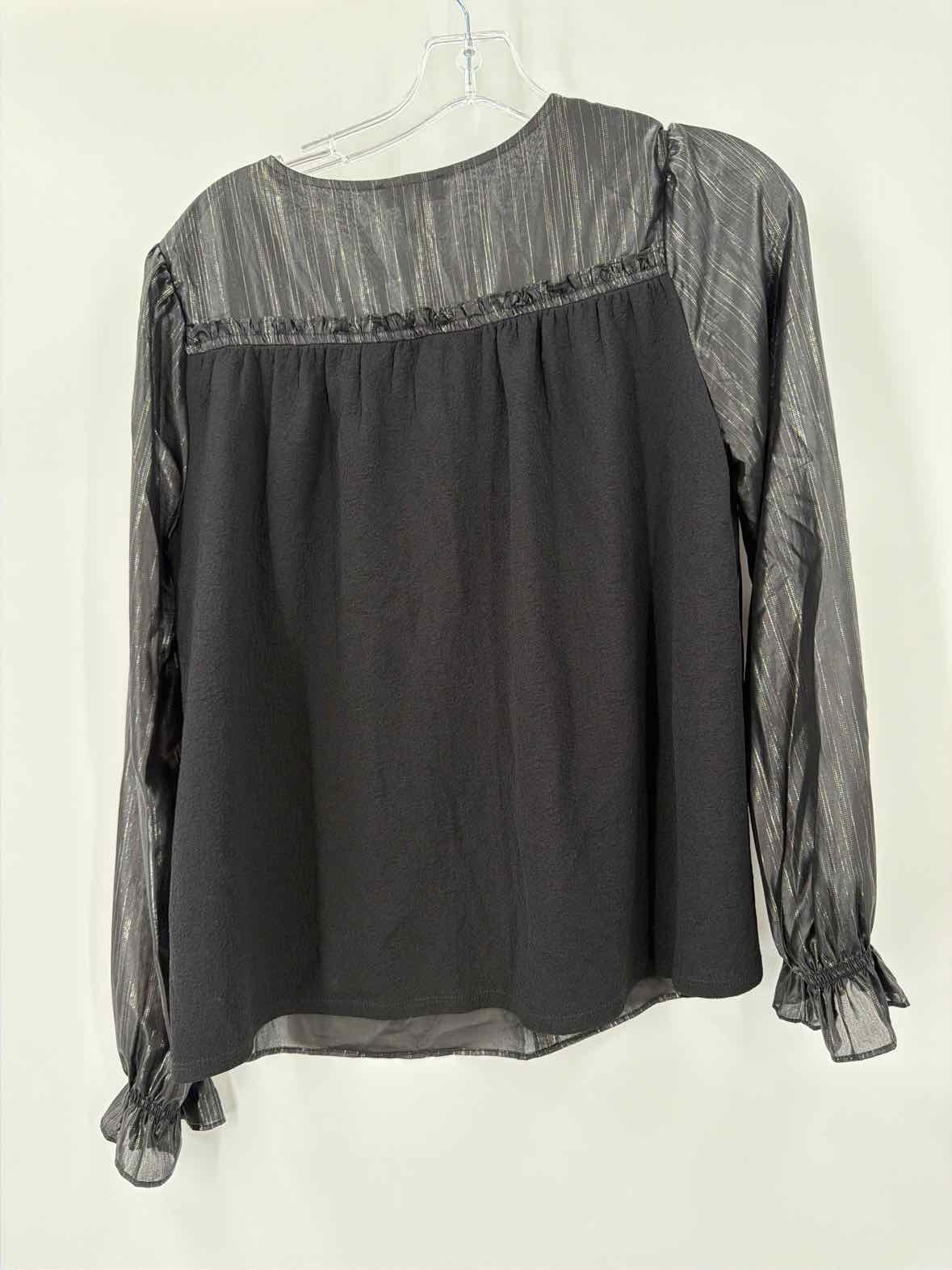Pre-Owned Current Air Black Size Medium Blouse | True Fashionistas.