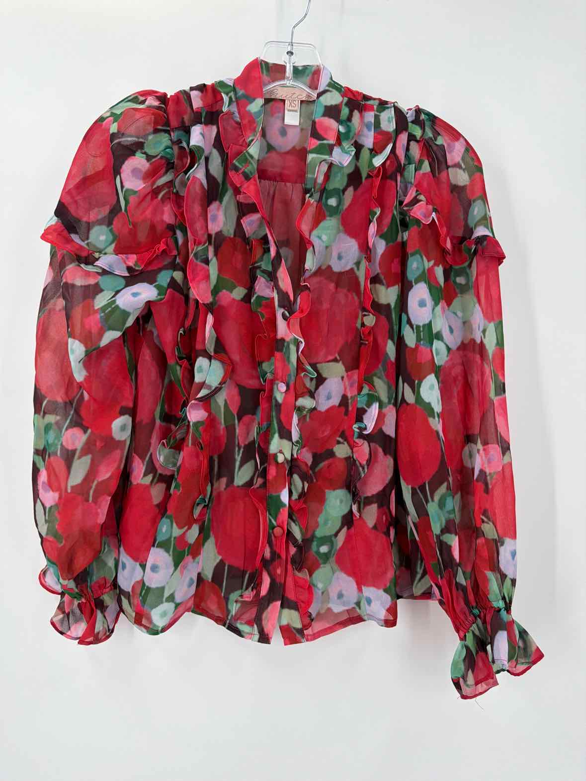 Pre-Owned Hutch Red Size XS Button Down | True Fashionistas.