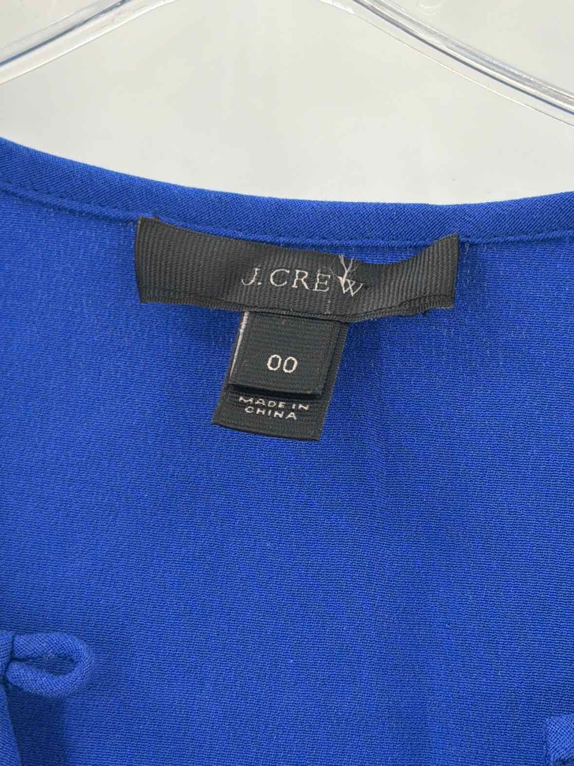 Pre-Owned J Crew Blue Size 00 Blouse | True Fashionistas.