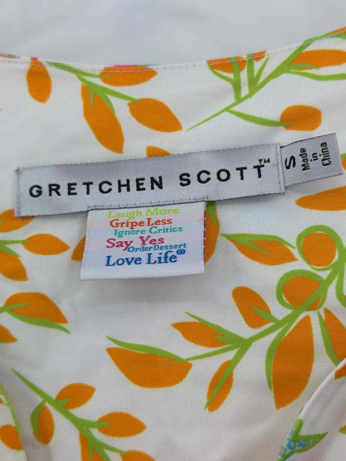 Pre-Owned Gretchen Scott Orange Size Small Short Sleeveless Dress | True Fashionistas.