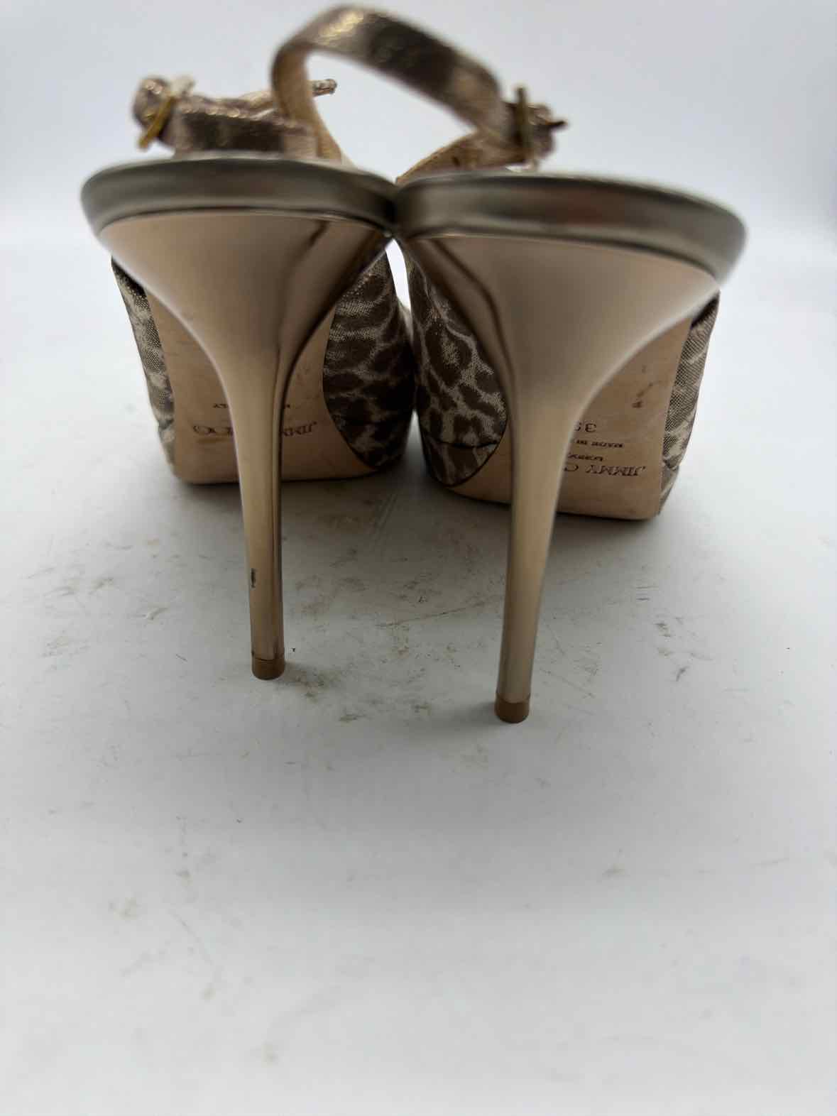 Pre-Owned Jimmy Choo Tan Size 39 Slingback Heels | True Fashionistas.