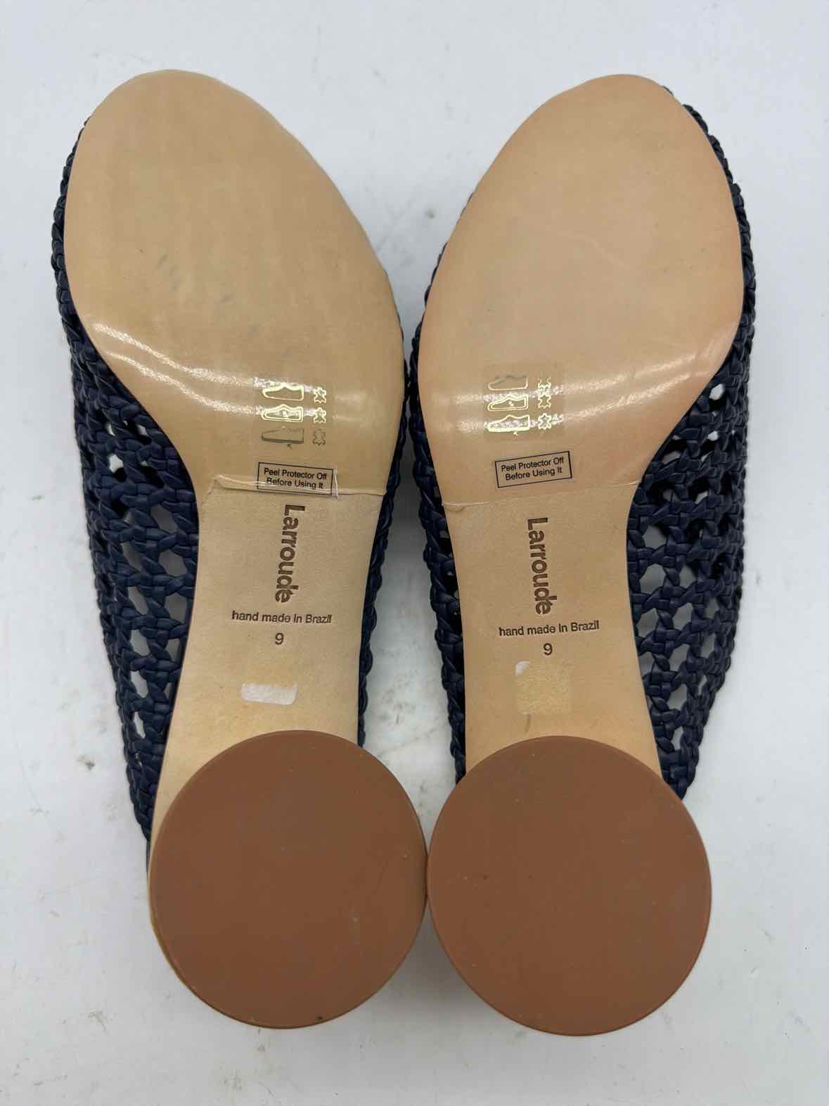 Pre-Owned Larroude Navy Size 9 Mule Heels | True Fashionistas.
