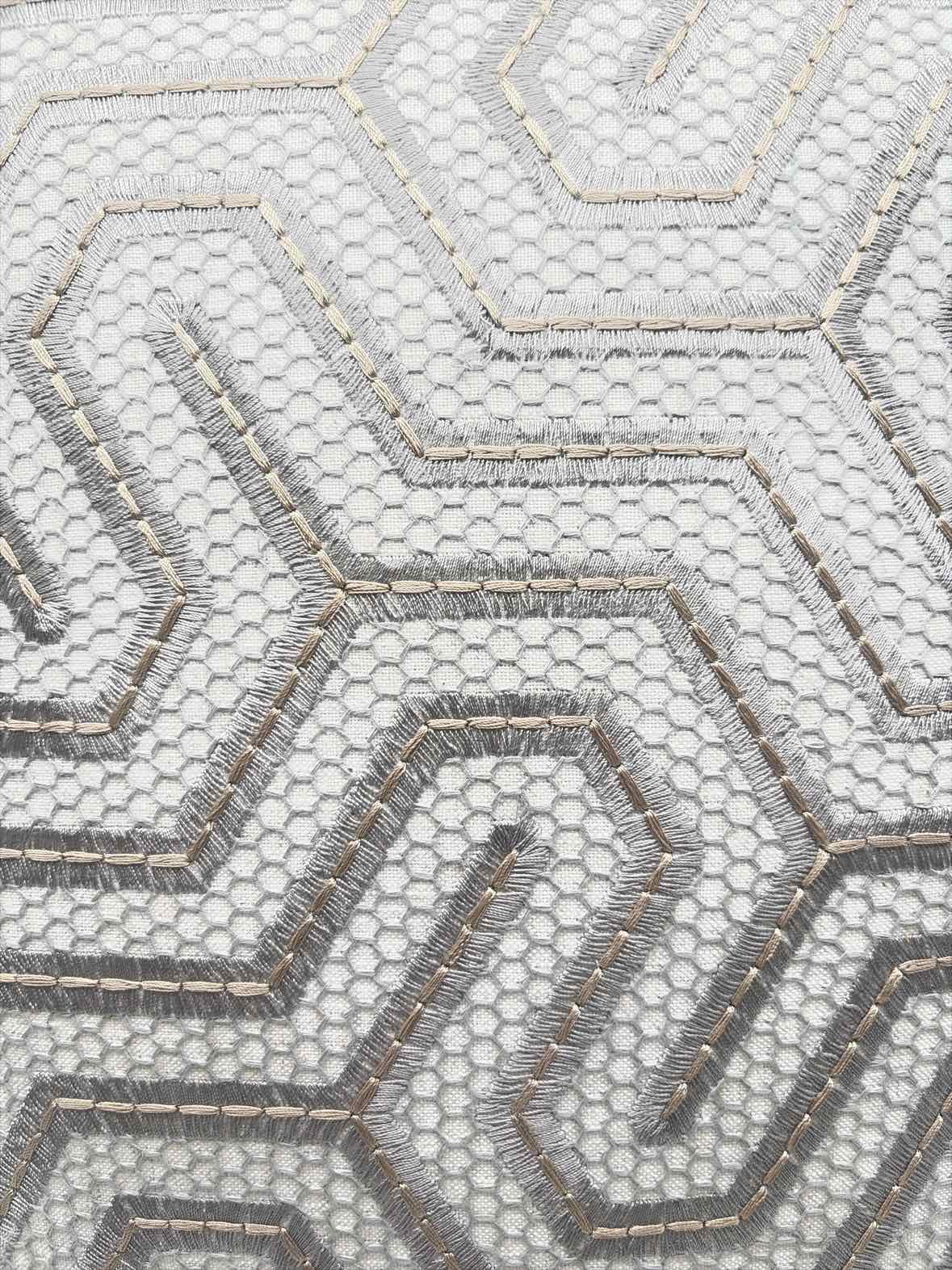 Silver Geometric Pillow | True Fashionistas.