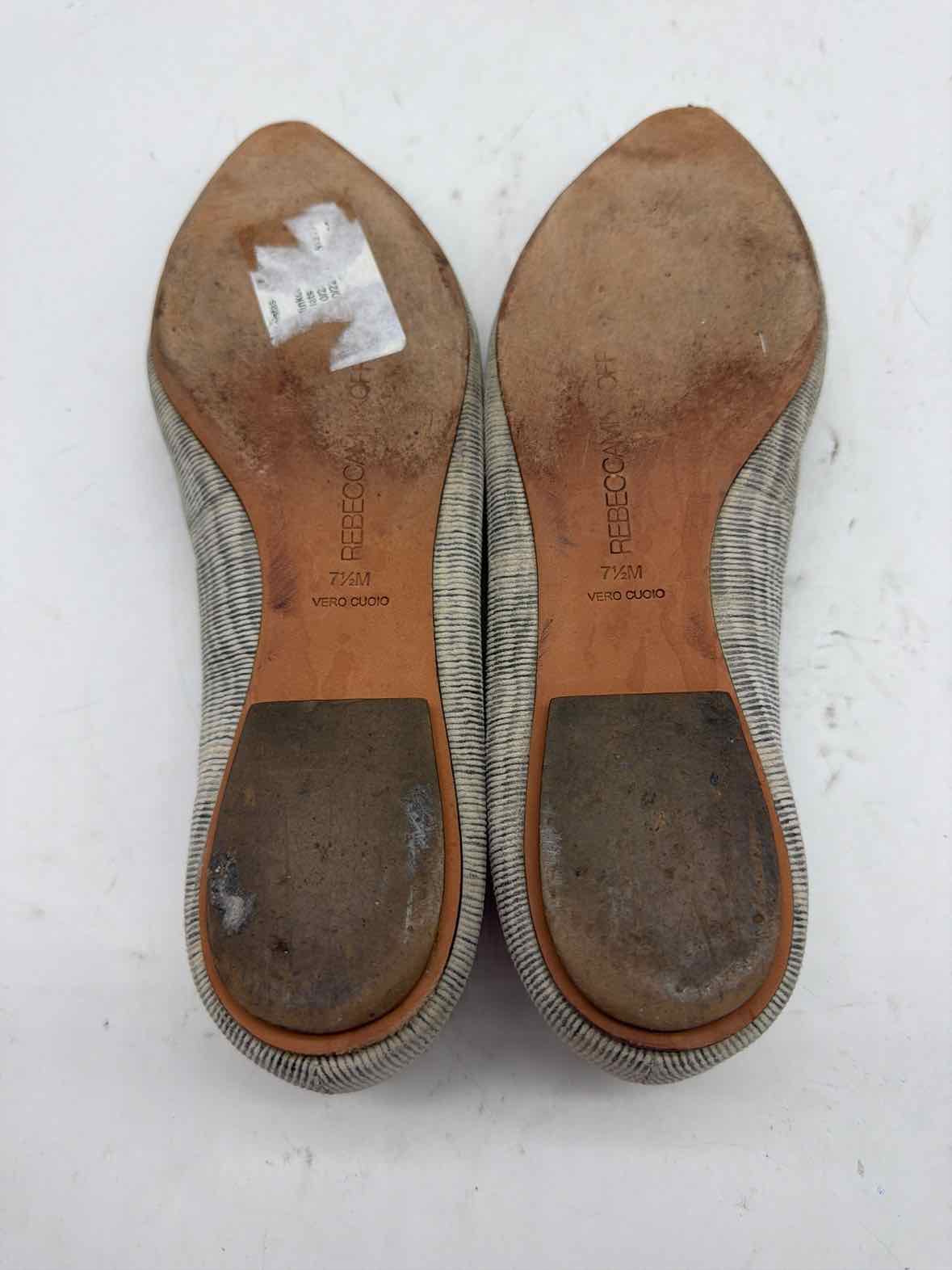 Pre-Owned Rebecca Minkoff Black Size 7.5 Slip On Flats | True Fashionistas.