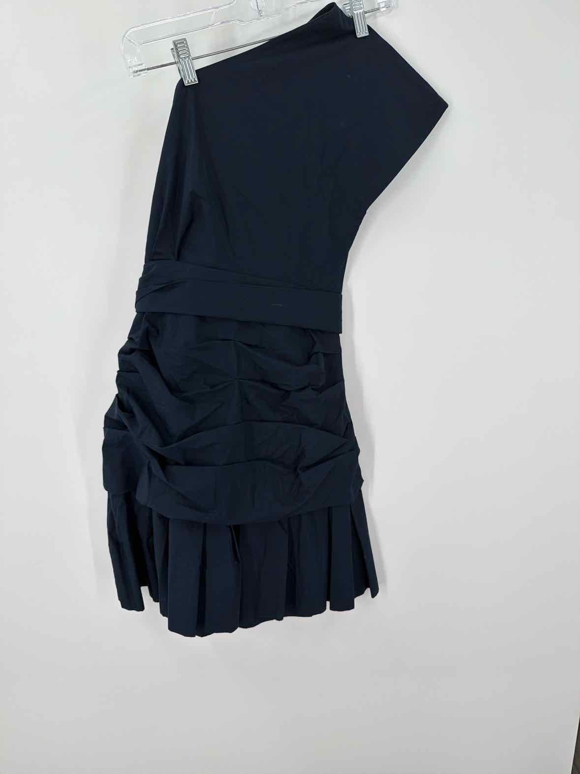 Pre-Owned Derek Lam Navy Size 2 One Shoulder Short Sleeveless Dress | True Fashionistas.