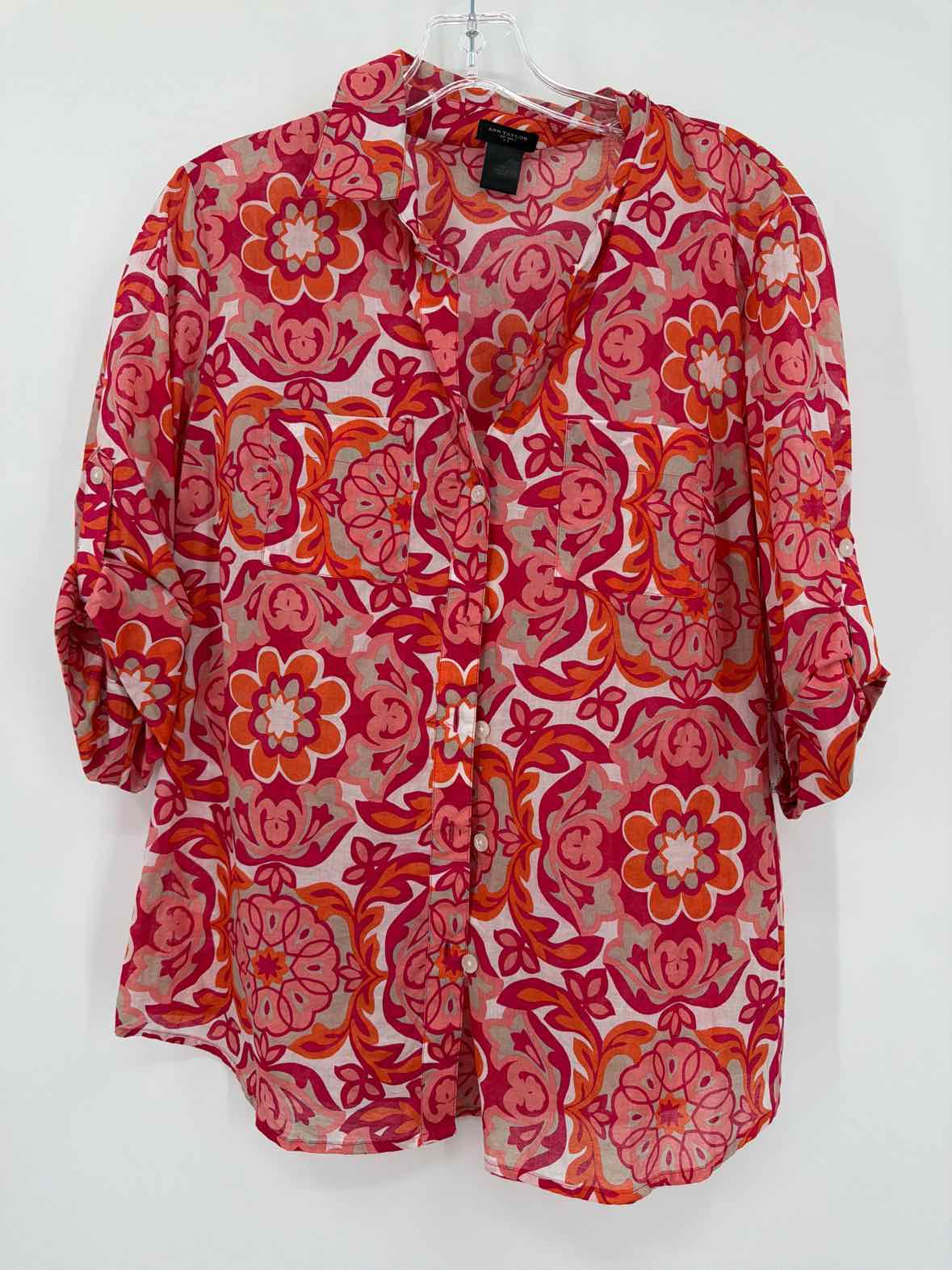 Pre-Owned Ann Taylor Pink Size 10 Button Down | True Fashionistas.