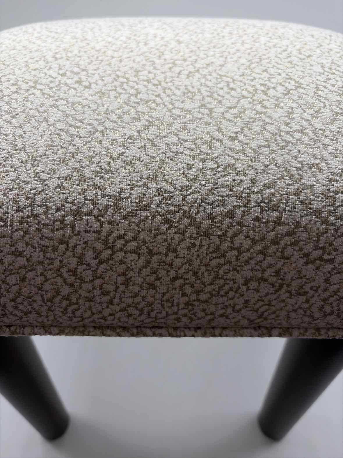 Small Beige Fabric Footrest | True Fashionistas.