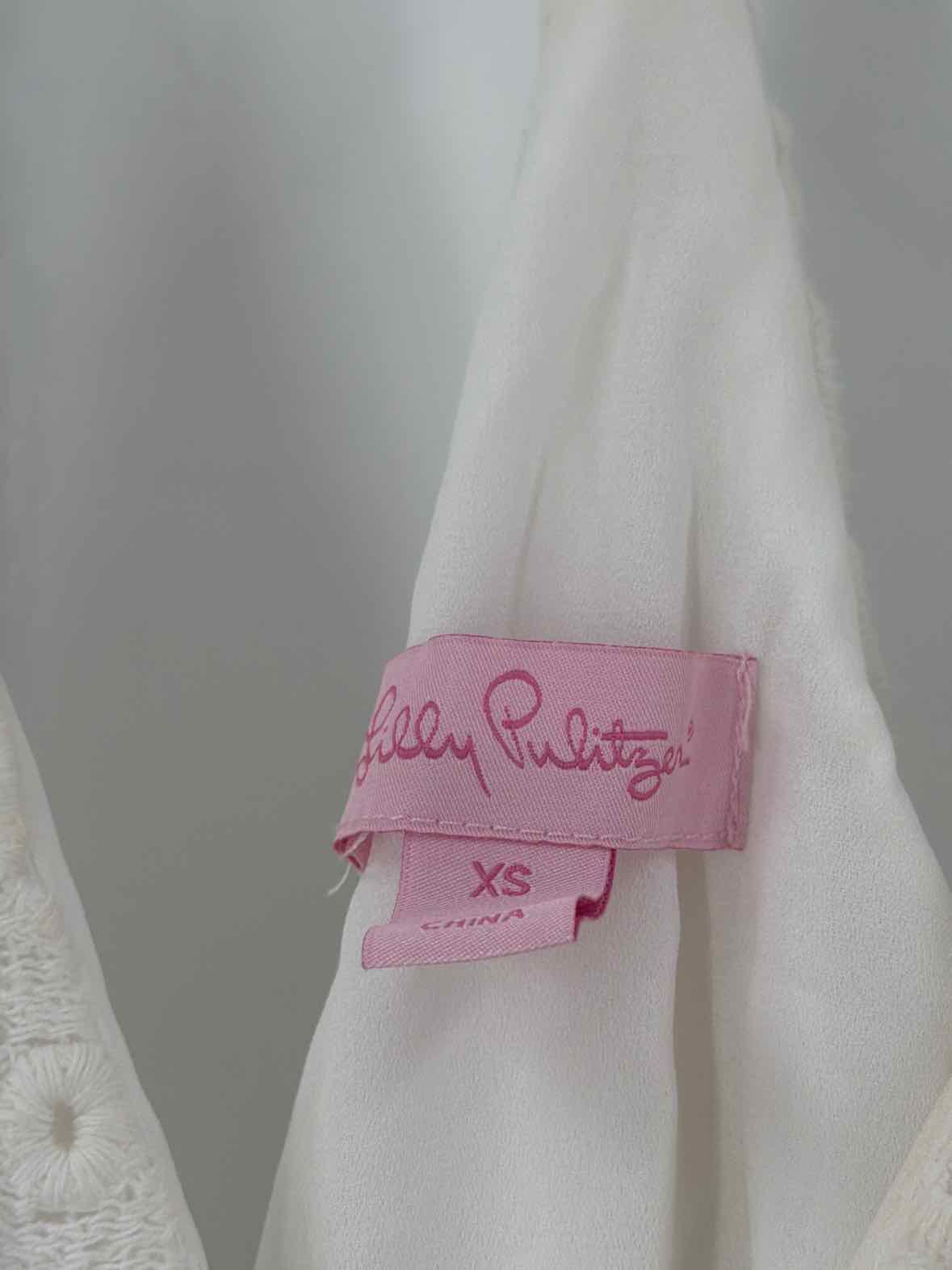 Pre-Owned Lilly Pulitzer White Size XS Short Sleeveless Dress | True Fashionistas.