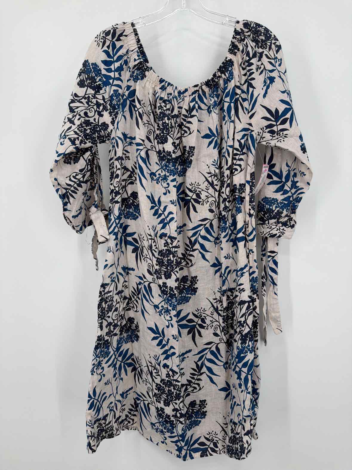 Pre-Owned Valentina Naldi Blue Size XL Short Long Sleeve Dress | True Fashionistas.