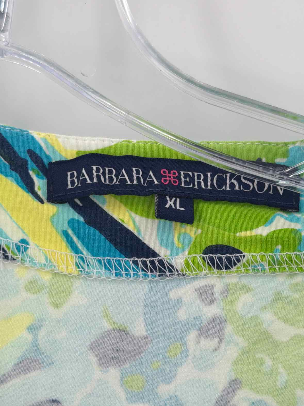 Pre-Owned Barbara Erickson Blue Size XL Short Sleeveless Dress | True Fashionistas.