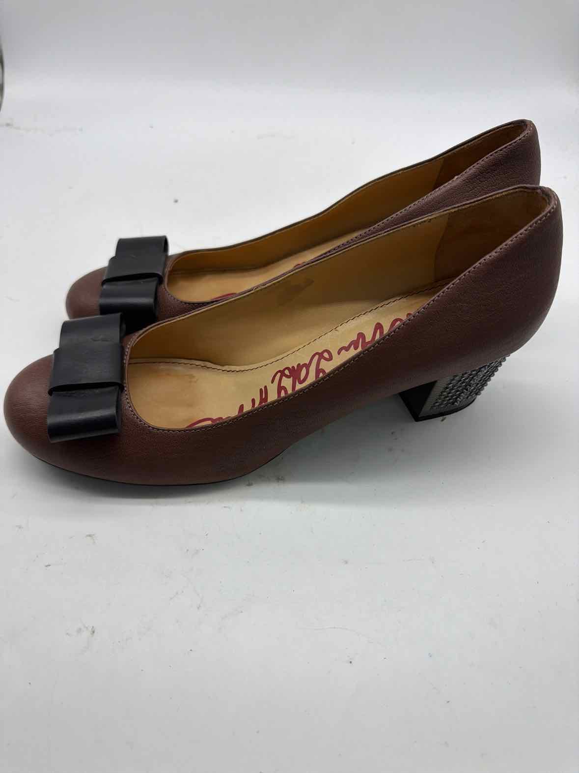Pre-Owned Lanvin Brown Size 12 Block Heels | True Fashionistas.