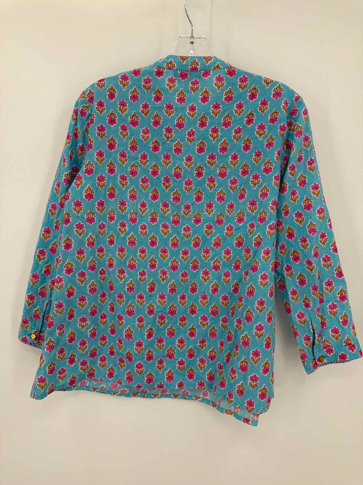 Pre-Owned Liza Byrd Blue Size Small Tunic Blouse | True Fashionistas.