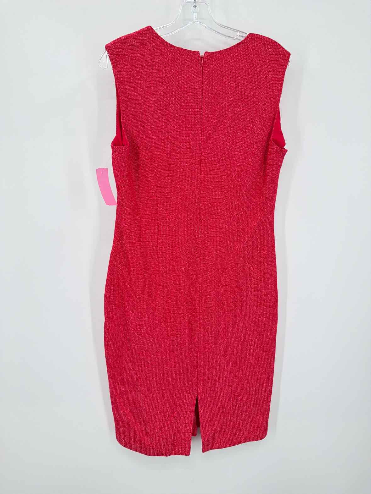 Pre-Owned St John Pink Size 10 Knit Short Sleeveless Dress | True Fashionistas.