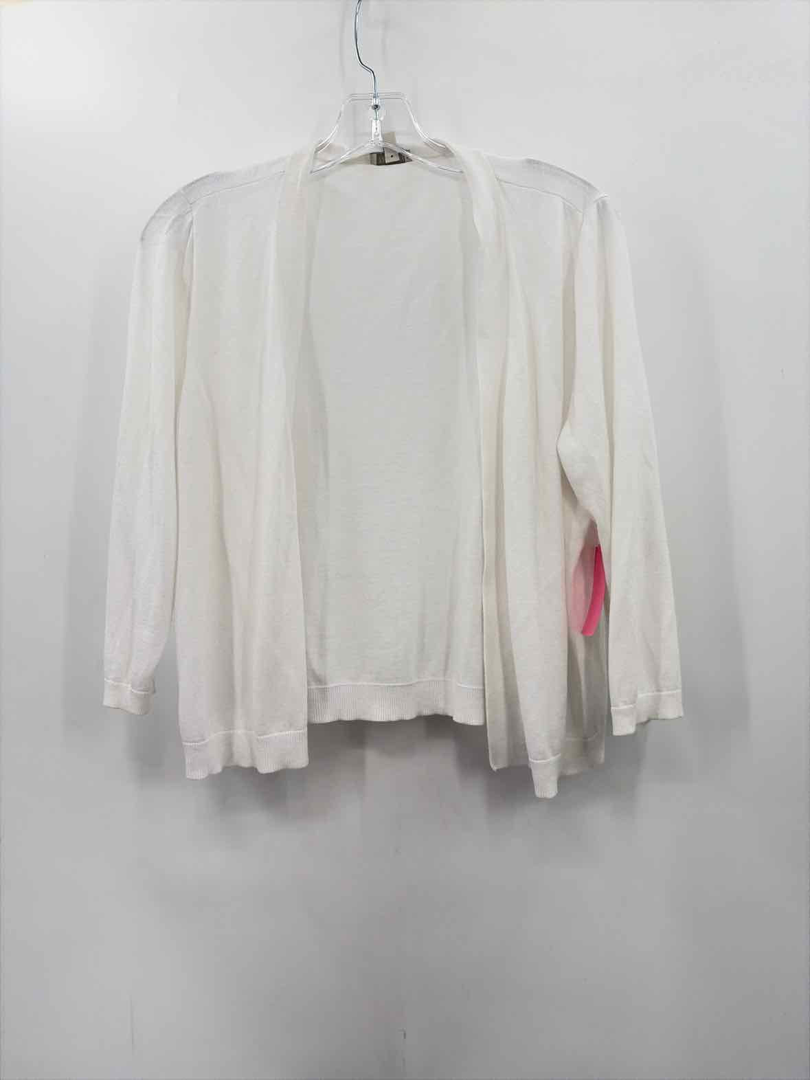 Talbots White Size Large Cardigan Blouse | True Fashionistas.