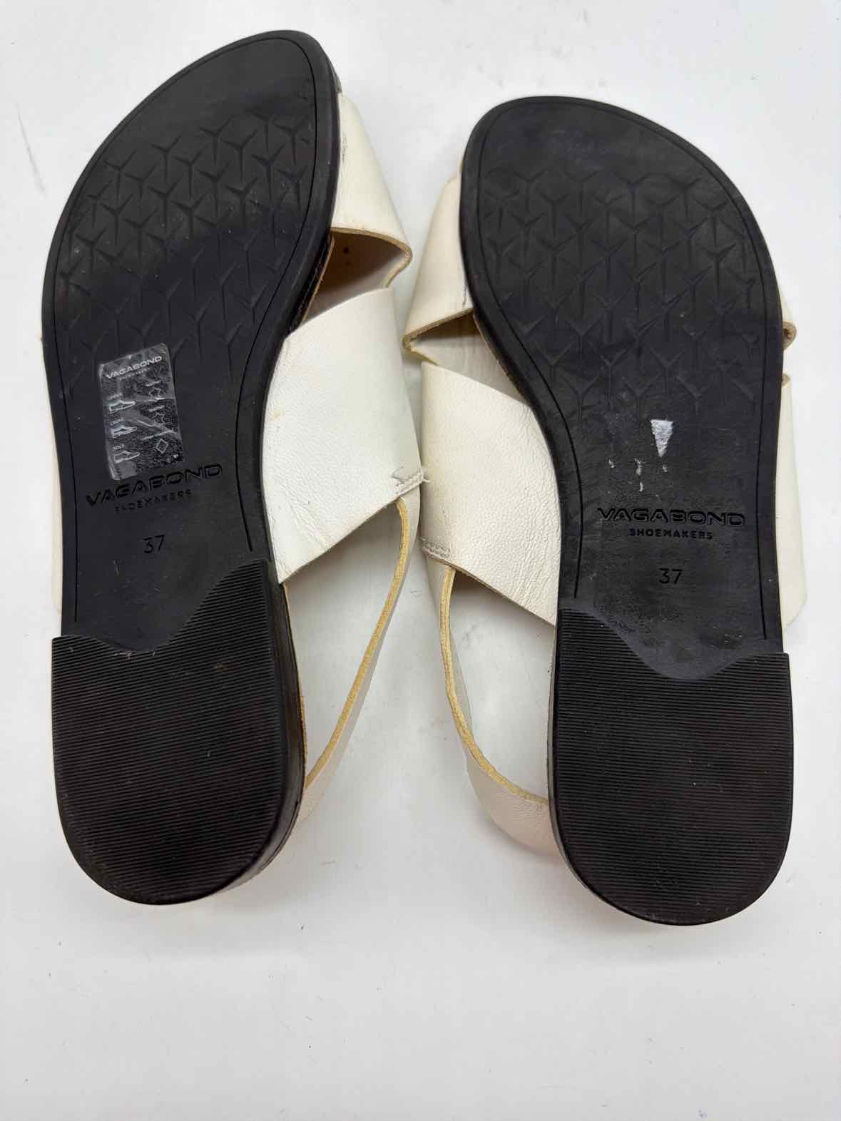 Pre-Owned VagaBond Ivory Size 37 Slingback Sandals | True Fashionistas.