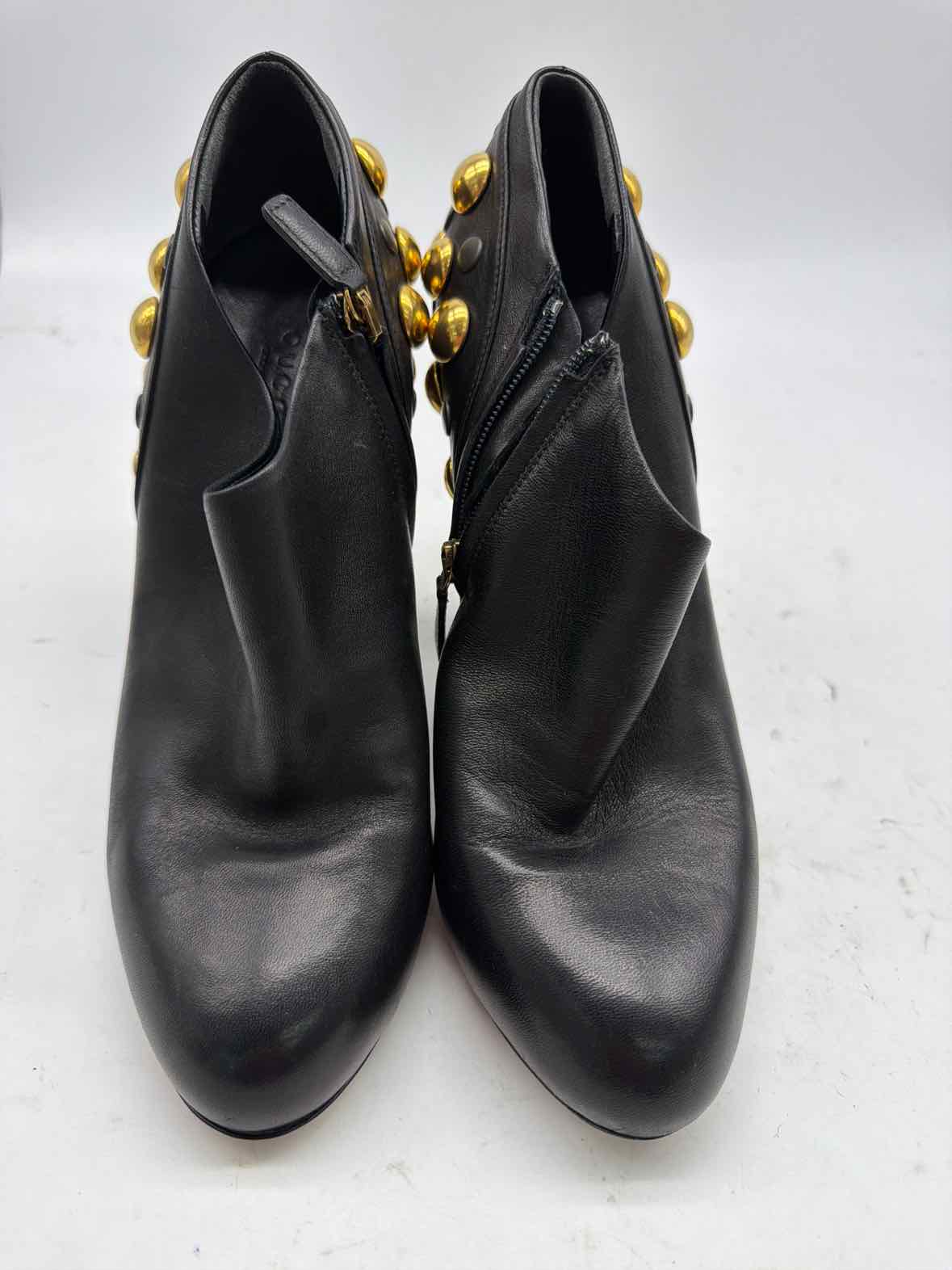 Pre-Owned Gucci Black Size 8.5 Leather Ankle Boots | True Fashionistas.