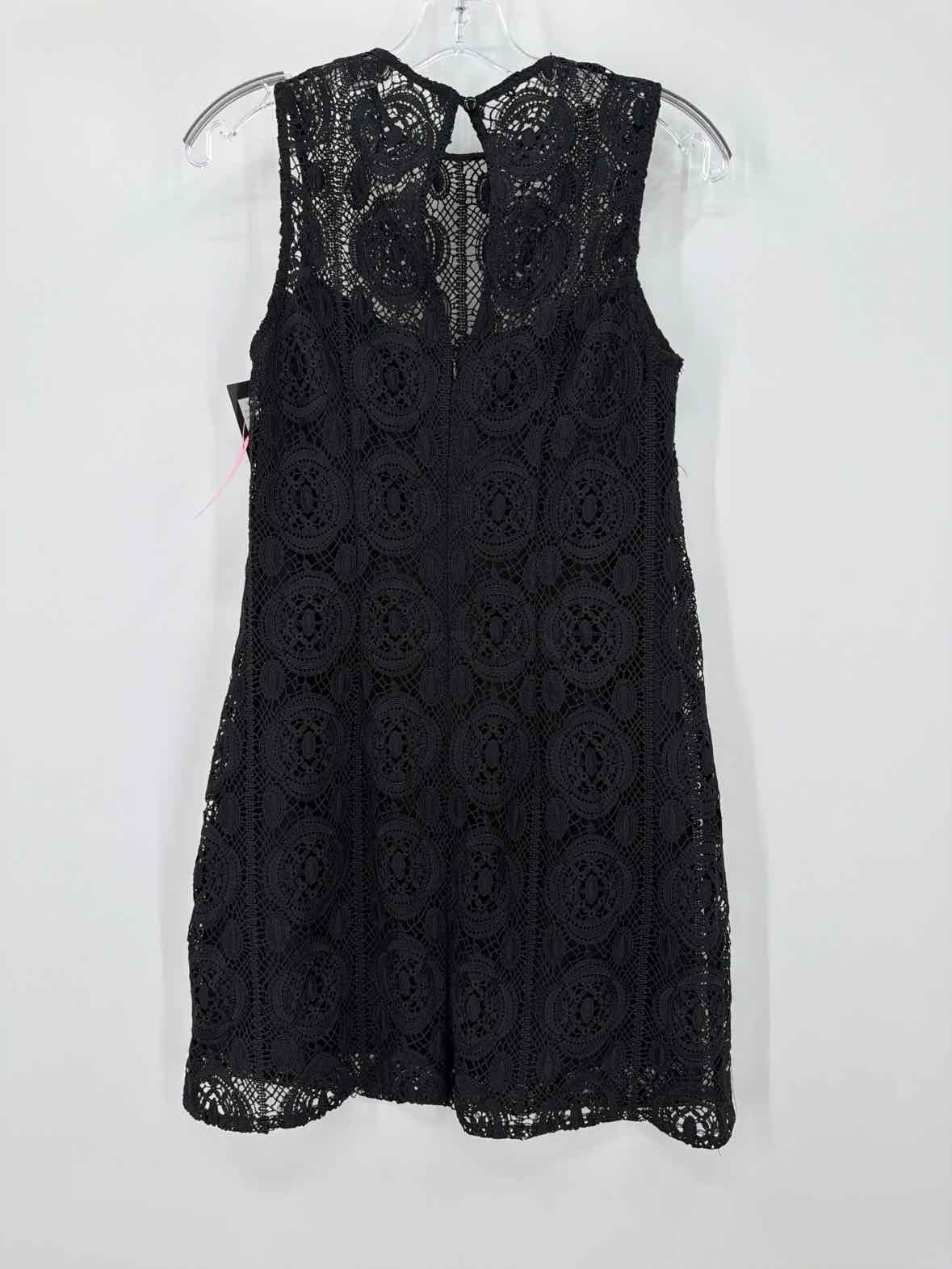 Pre-Owned Nanette Lepore Black Size 0 Lace Short Sleeveless Dress | True Fashionistas.