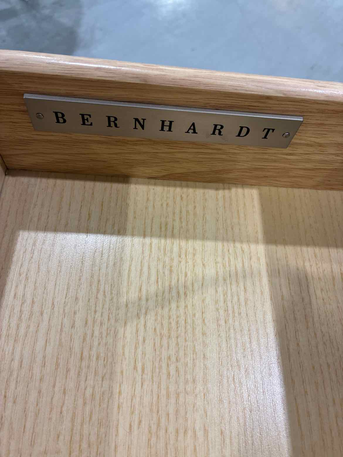 Bernhardt Gray Wood 1 Drawer Nightstand | True Fashionistas.