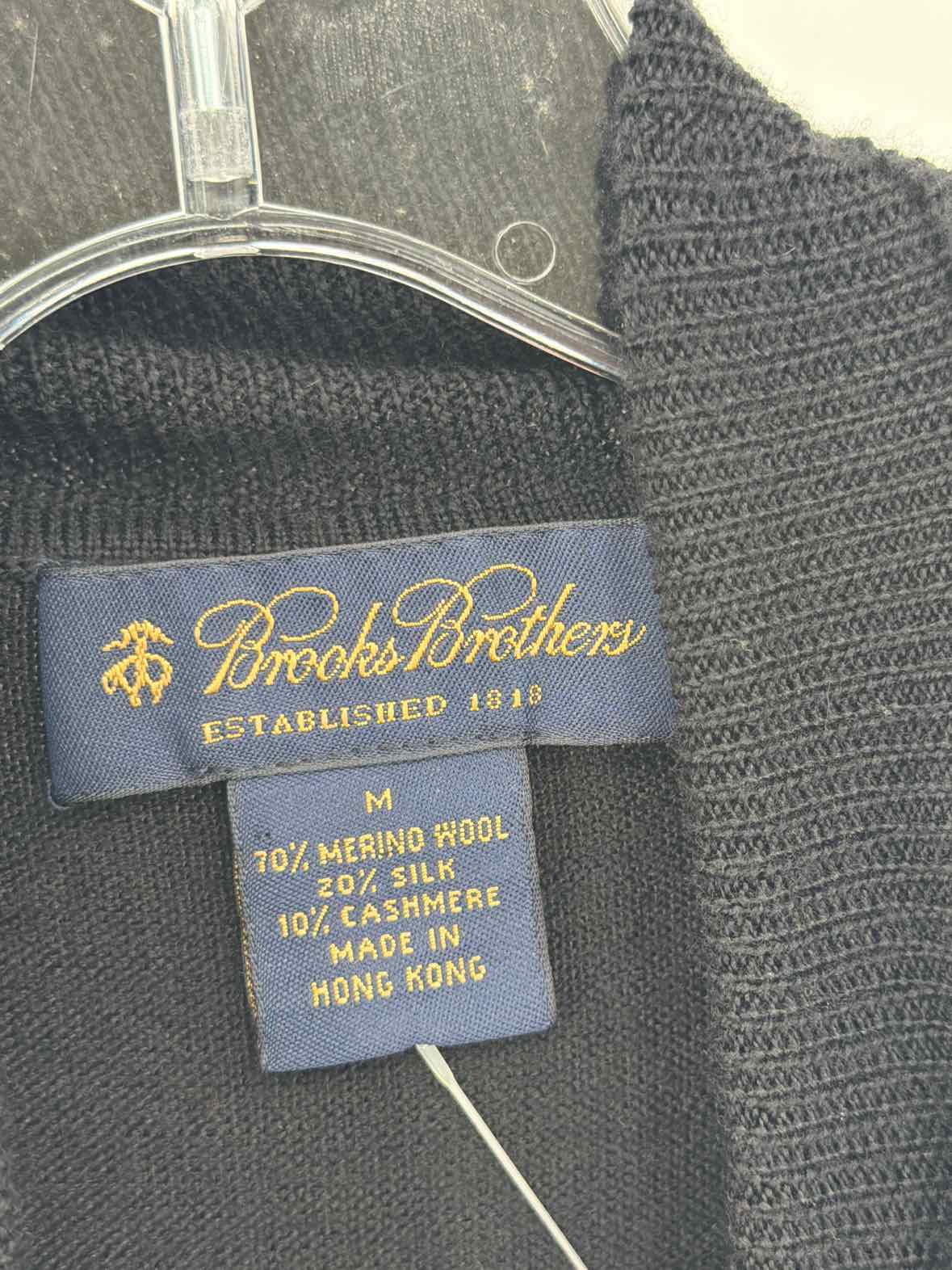 Pre-Owned Brooks Brothers Black Size Medium Turtleneck Sweater | True Fashionistas.