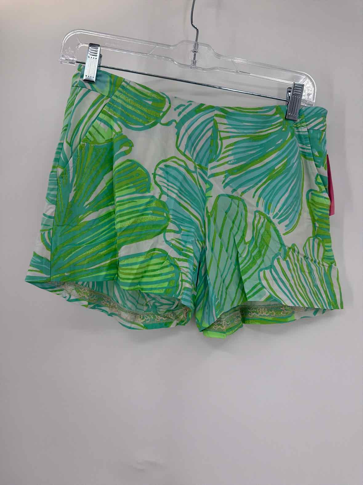Pre-Owned Lilly Pulitzer Green Size 00 Printed Shorts | True Fashionistas.