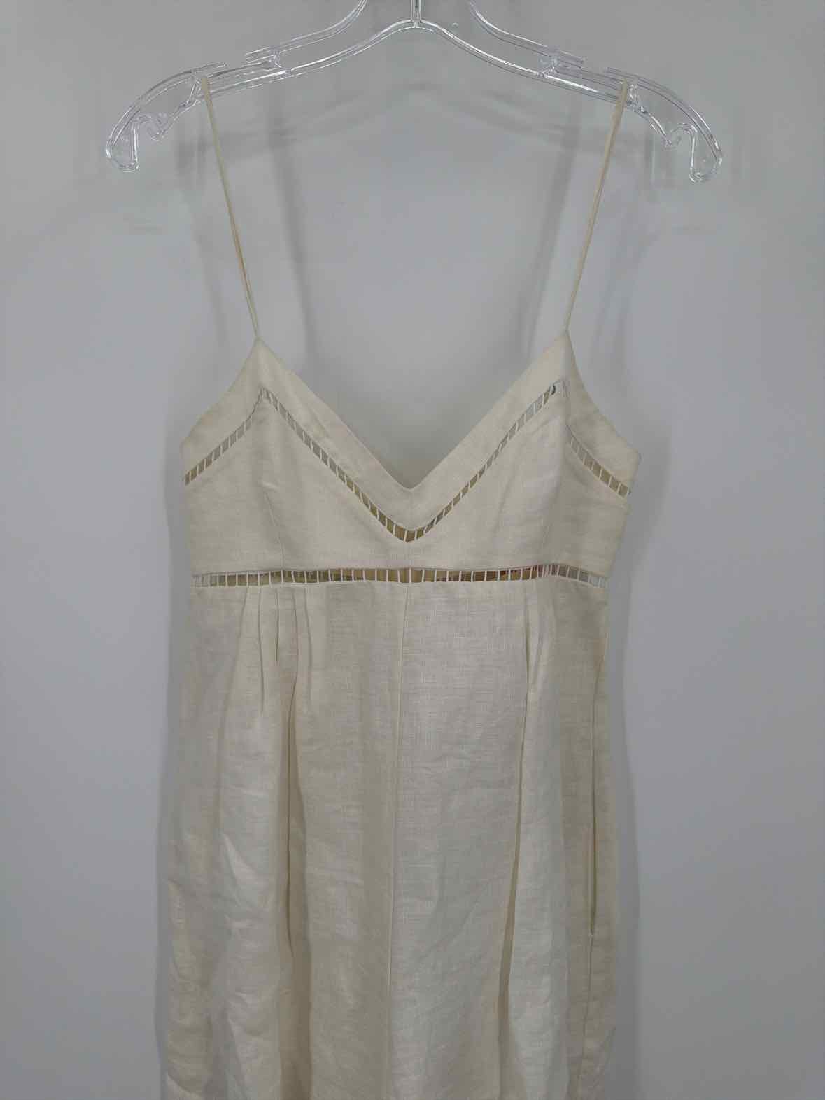 Pre-Owned Zimmermann Ivory Size 0/2 Sleeveless Jumpsuit | True Fashionistas.