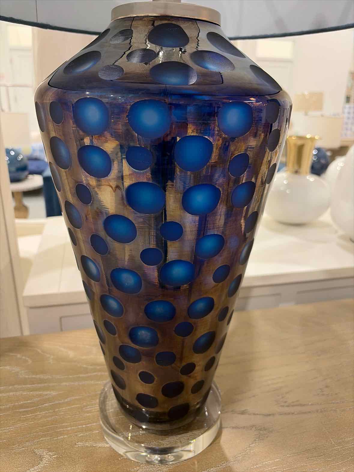 Glass Polka Dot Blue | True Fashionistas.