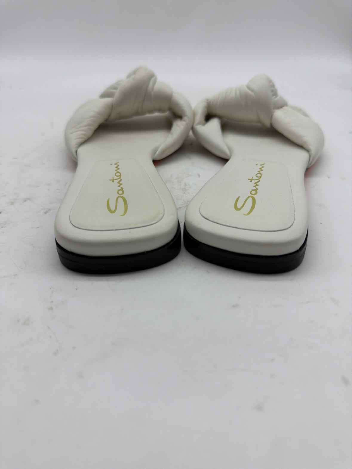 Pre-Owned Santorini White Size 6.5 Mule Sandals | True Fashionistas.
