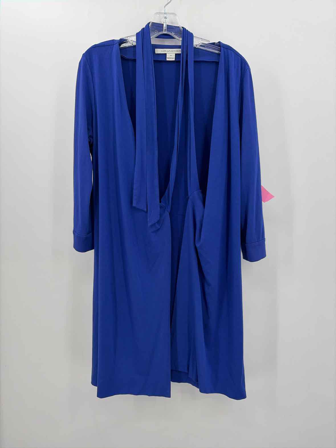 Pre-Owned Diane Von Furstenberg Purple Size 10 Wrap Short Long Sleeve Dress | True Fashionistas.