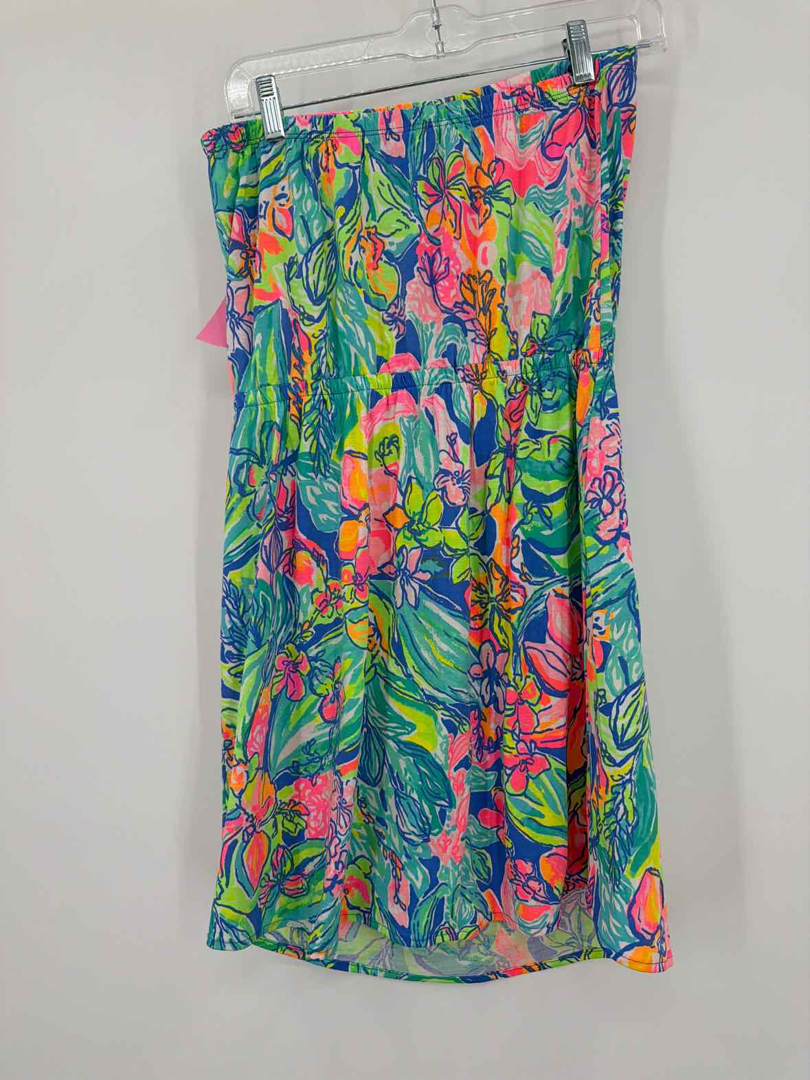 Pre-Owned Lilly Pulitzer Blue Size Medium Short Strapless Dress | True Fashionistas.