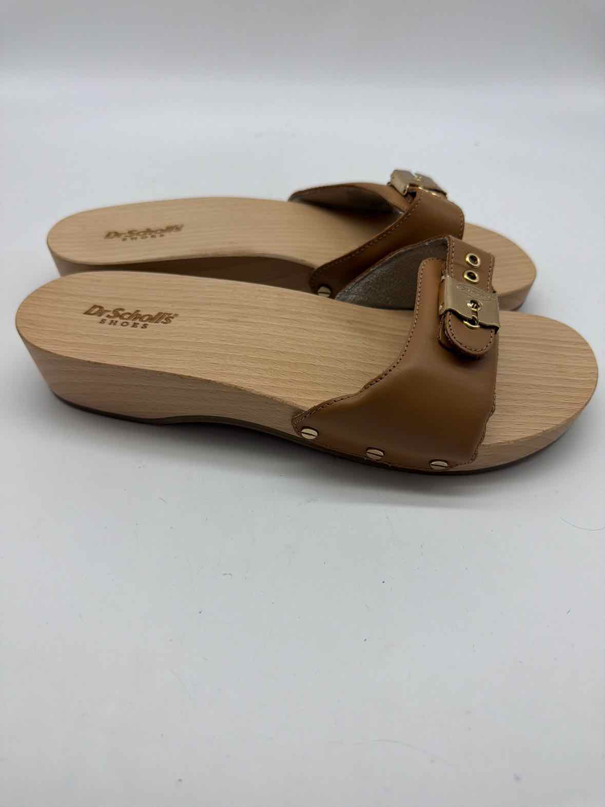 Pre-Owned Dr Scholls Tan Size 9 Wood Sandals | True Fashionistas.