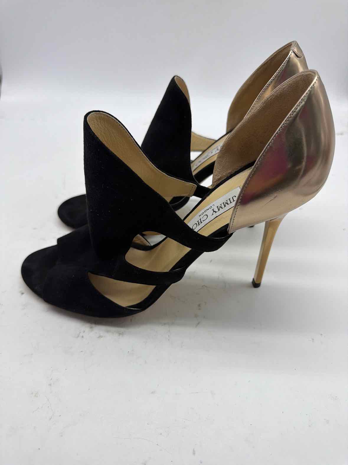 Pre-Owned Jimmy Choo Black Size 12 Strappy Heels | True Fashionistas.