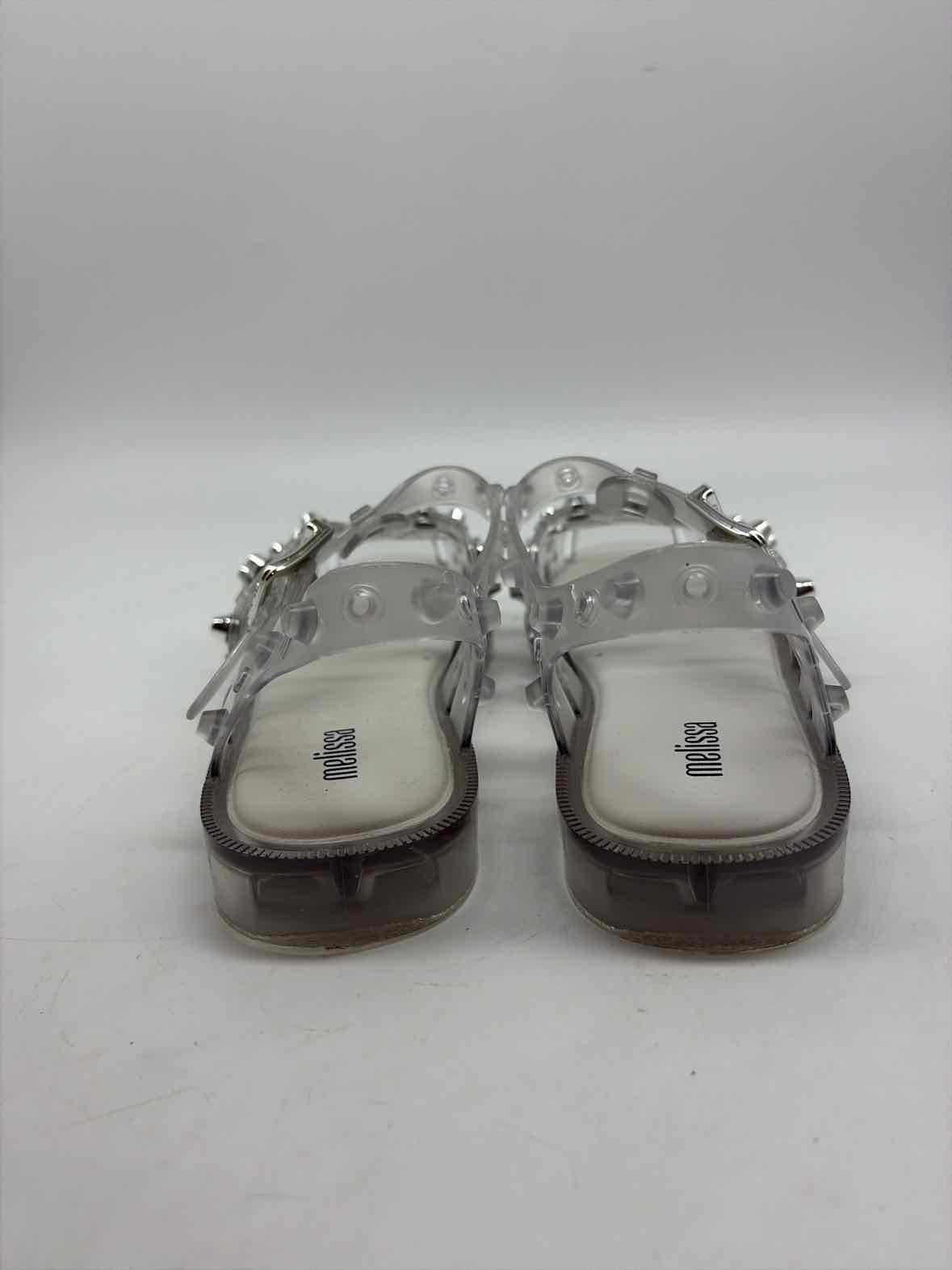Pre-Owned Melissa White Size 7 Caged Sandals | True Fashionistas.