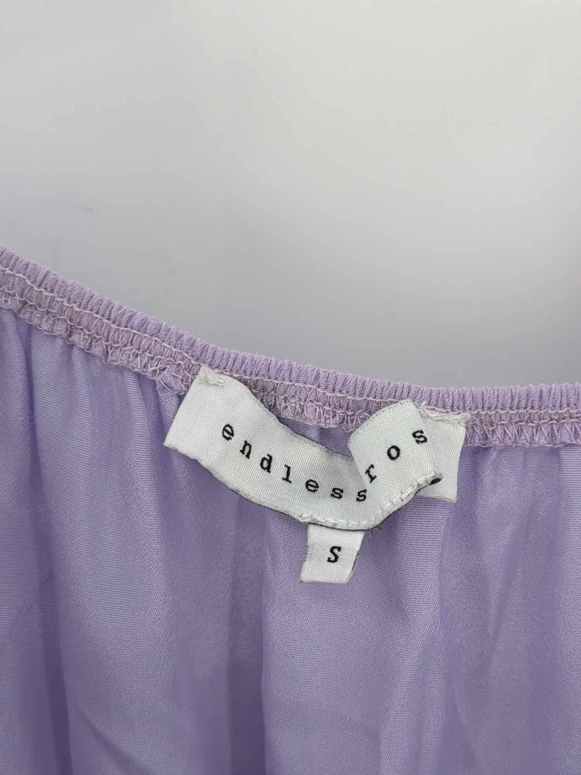 Pre-Owned Endless Rose Purple Size Small Short Sleeve Romper | True Fashionistas.