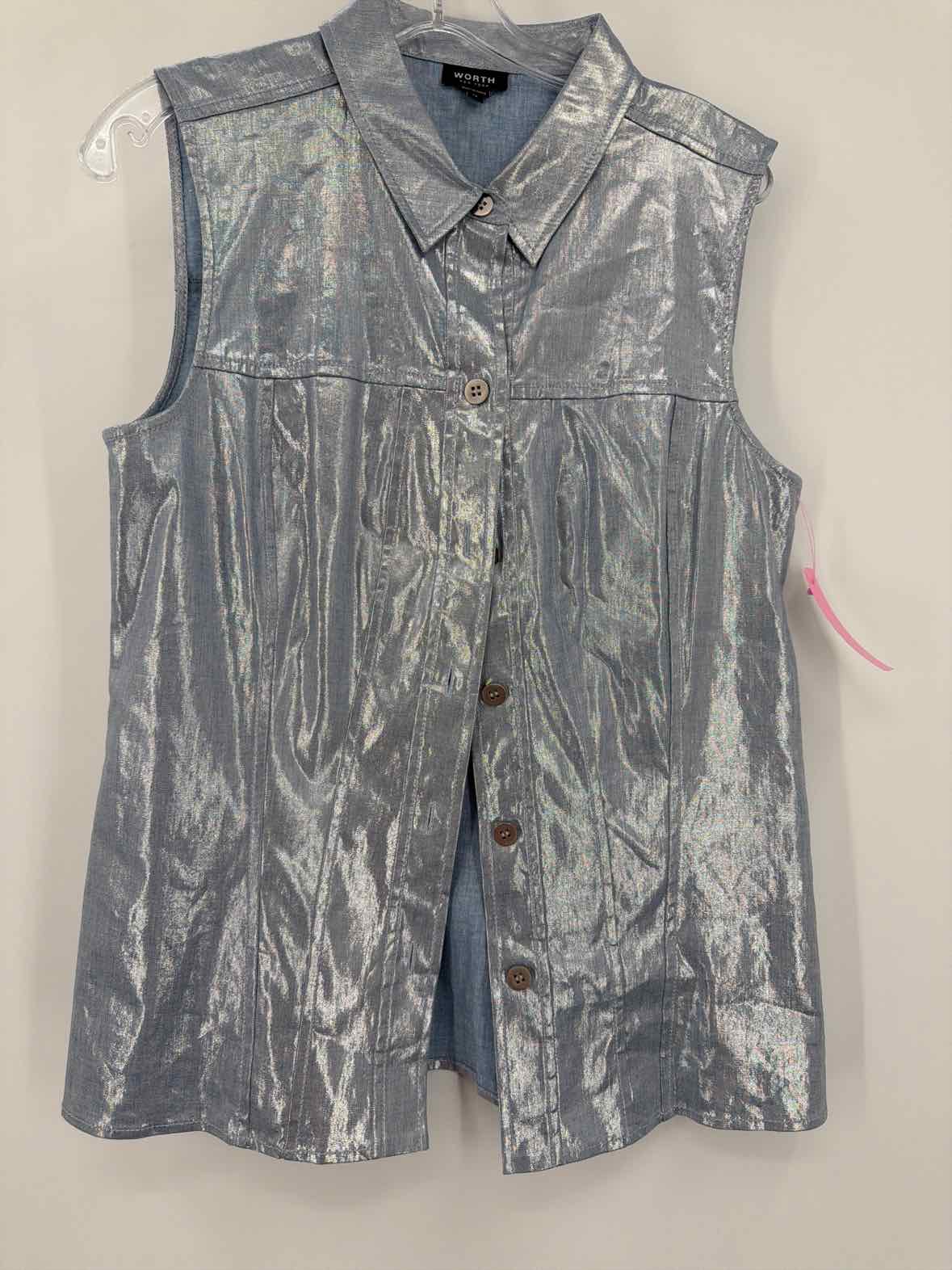 Pre-Owned Worth Blue Size 12 Tank Top | True Fashionistas.