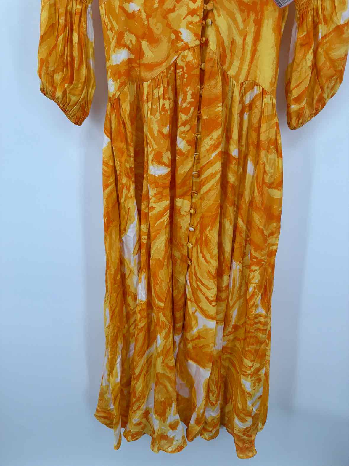 Pre-Owned Cult Gaia Yellow Size Small Long Long Sleeve Dress | True Fashionistas.