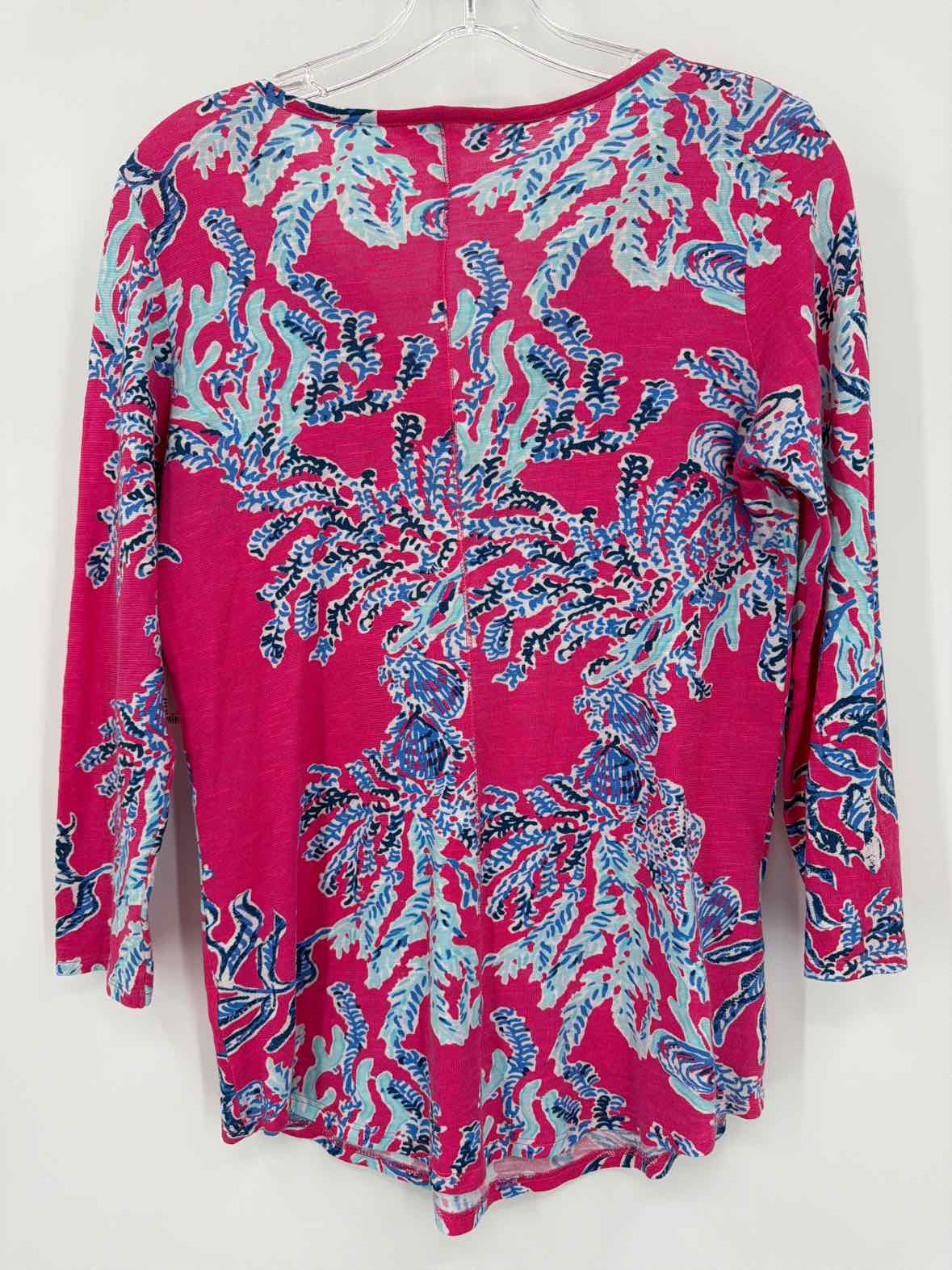Pre-Owned Lilly Pulitzer Pink Size Small Tunic Blouse | True Fashionistas.