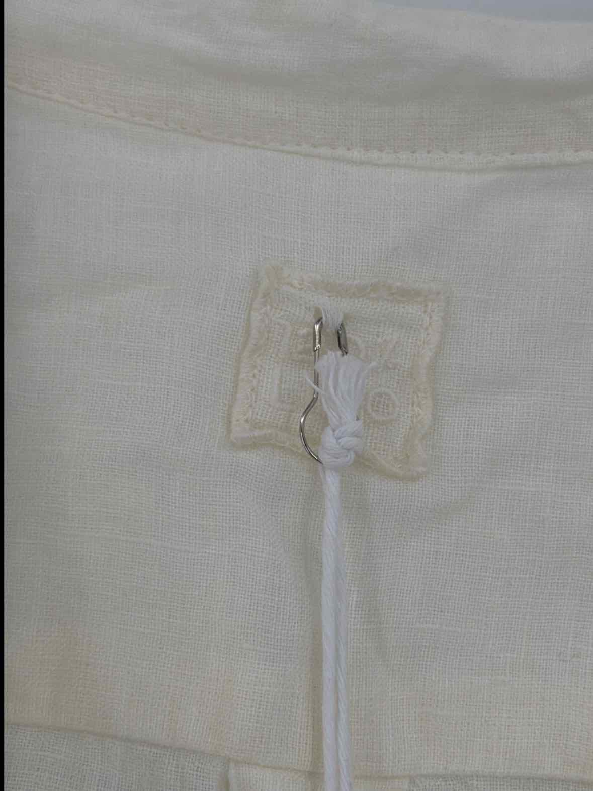Pre-Owned 120% Lino Ivory Size Small Short Long Sleeve Dress | True Fashionistas.