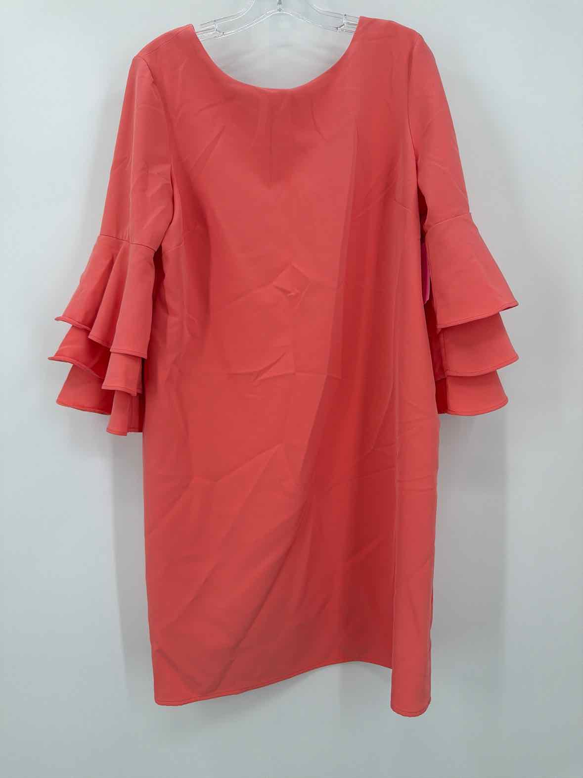 Pre-Owned Nicole Miller Studio Pale Yellow Size 14 Short Long Sleeve Dress | True Fashionistas.