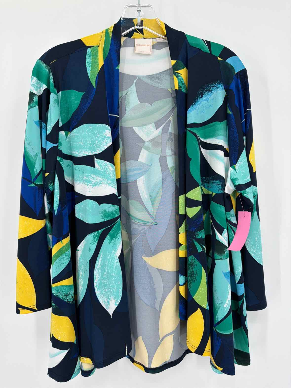 Pre-Owned Zac & Rachel Blue Size Large Cardigan Blouse | True Fashionistas.